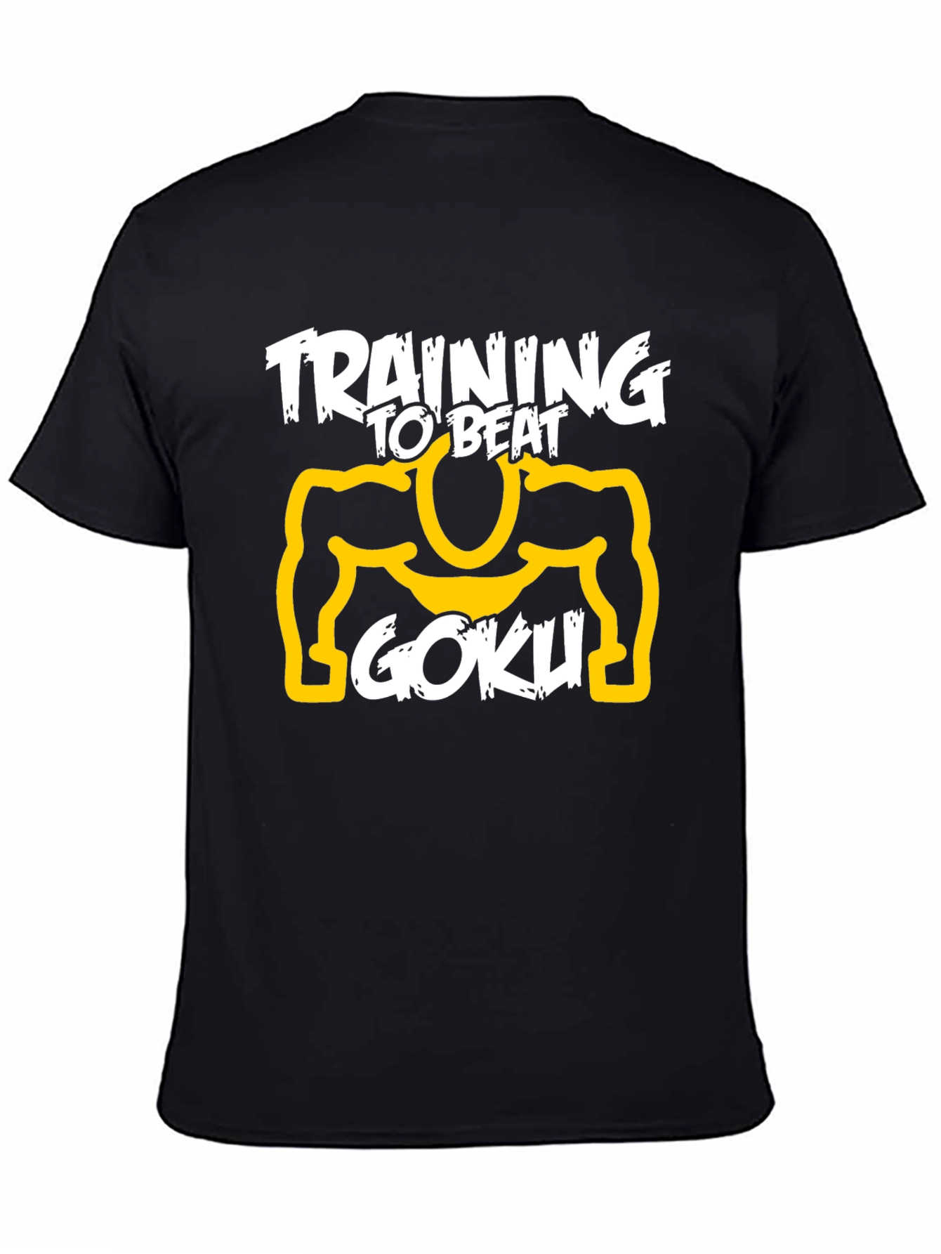 Training to Beat Goku Black T-Shirt