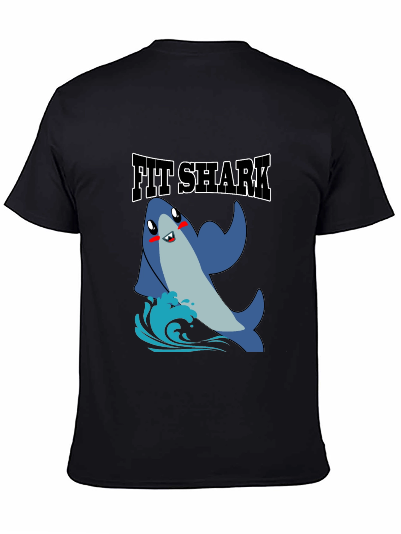 Fit Shark Graphic Tee - Mens Black T-Shirt