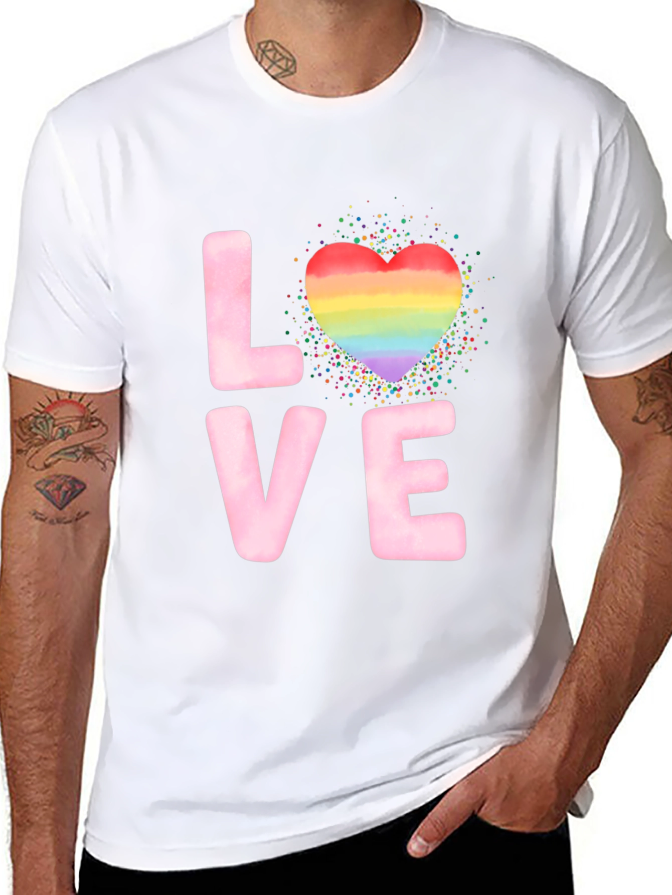 Love Heart LGBTQ+ Pride T-Shirt