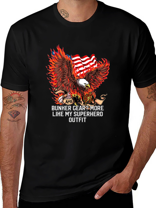 Firefighter Superhero Outfit T-Shirt