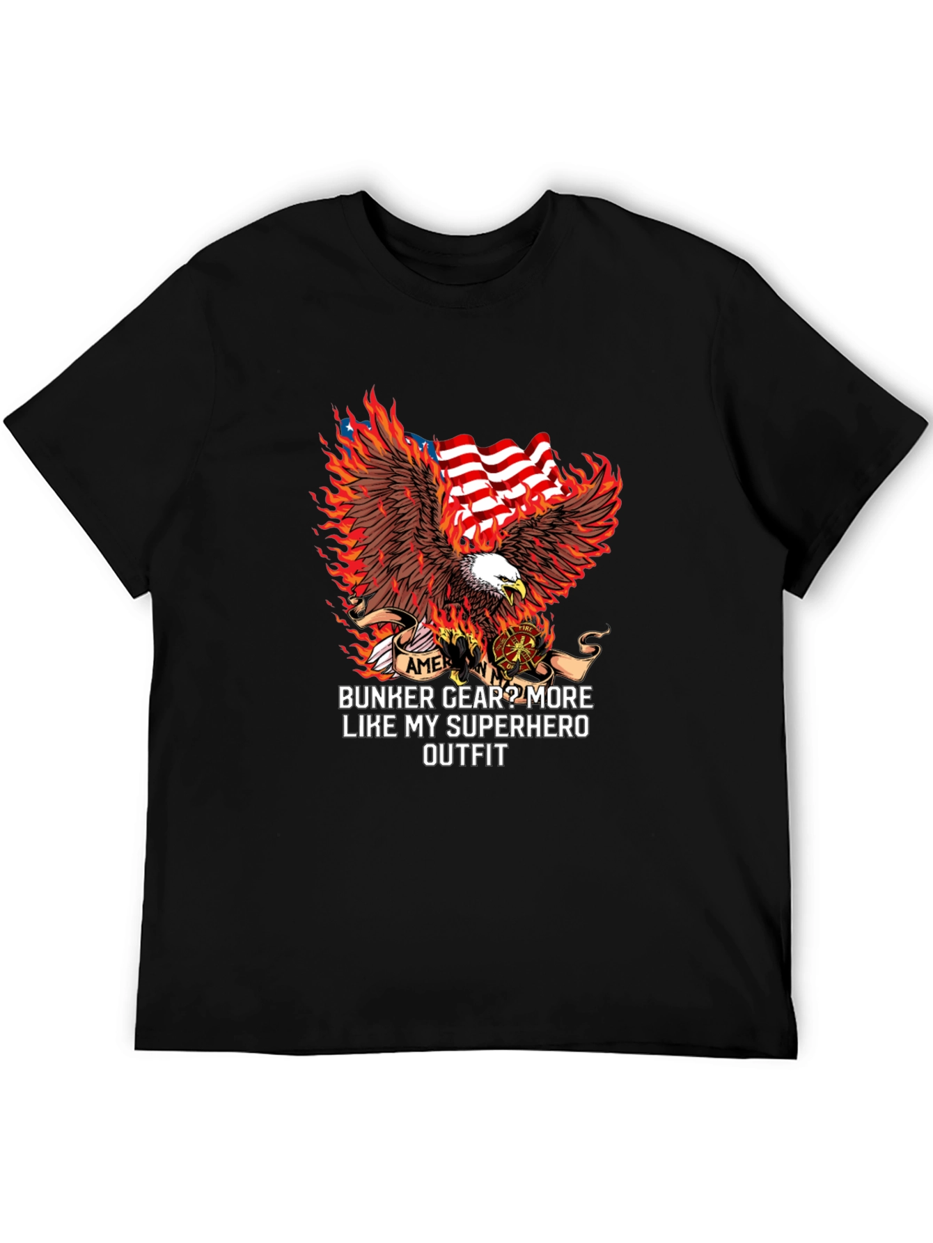 Firefighter Superhero Outfit T-Shirt