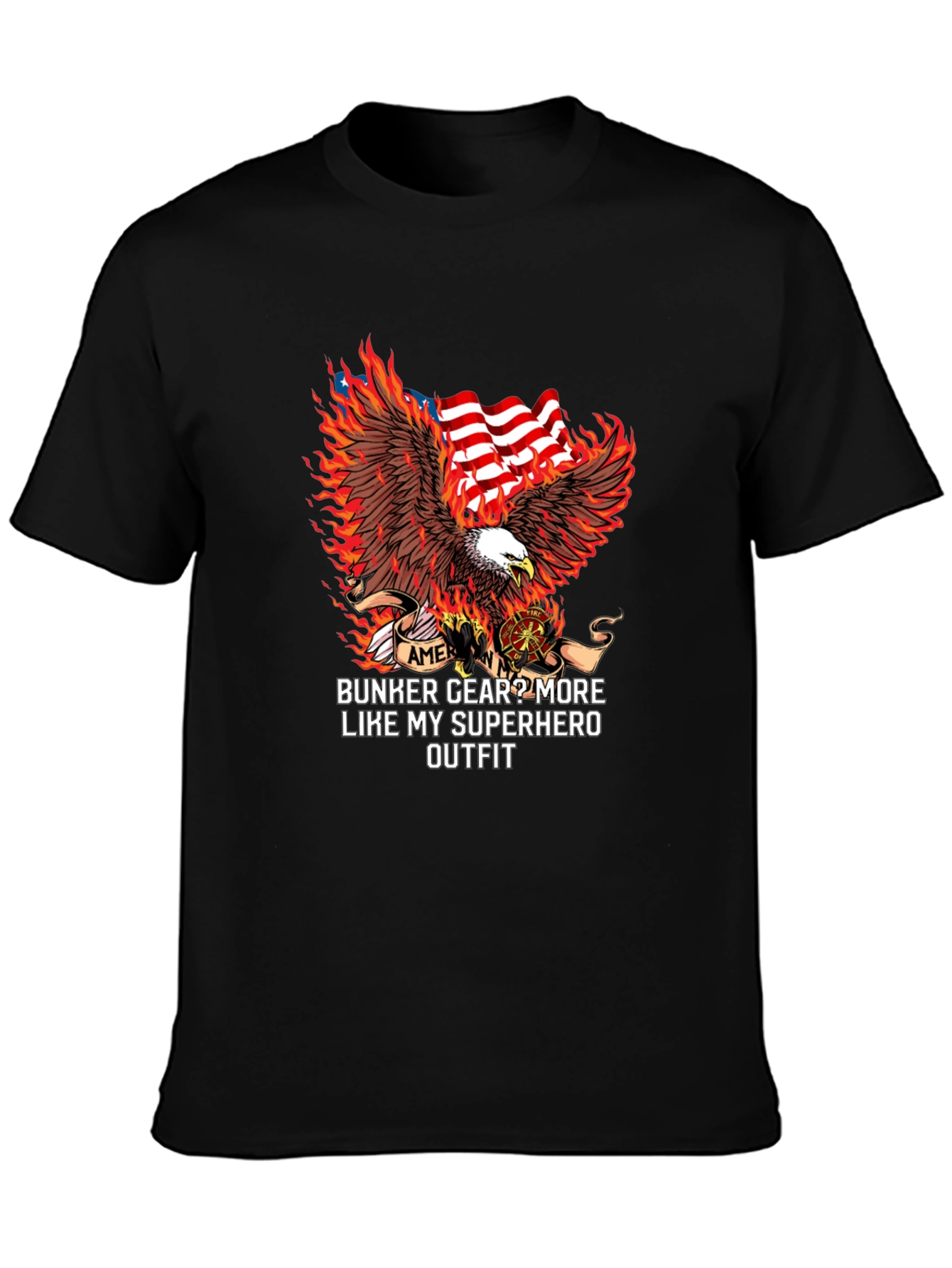 Firefighter Superhero Outfit T-Shirt