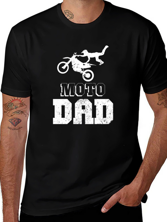 Moto Dad T-Shirt - Black