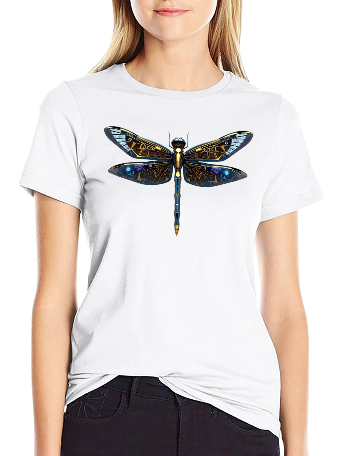 Dragonfly Graphic Tee - Mens Black T-Shirt