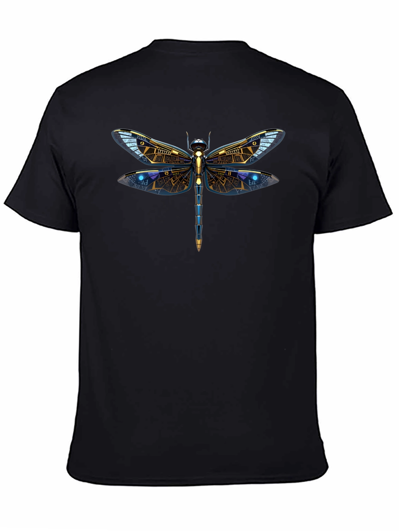 Dragonfly Graphic Tee - Mens Black T-Shirt