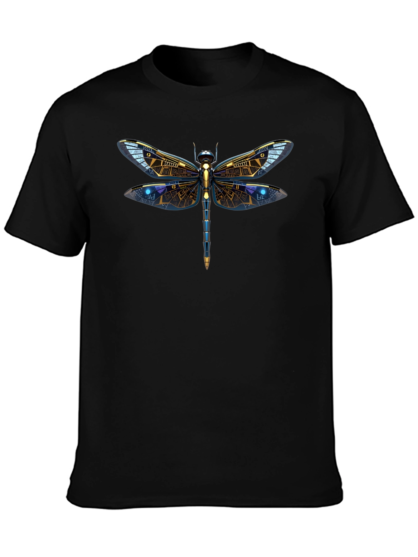Dragonfly Graphic Tee - Mens Black T-Shirt