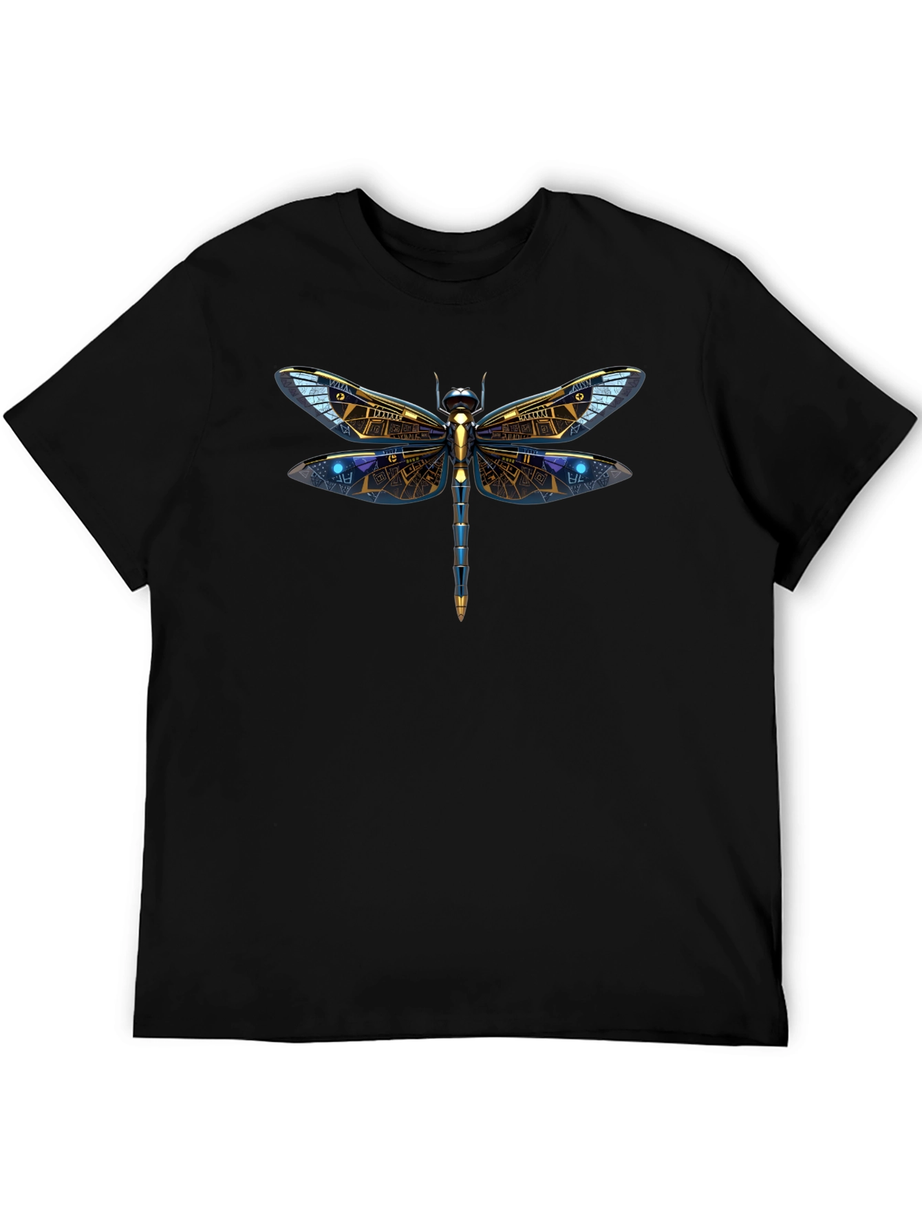 Dragonfly Graphic Tee - Mens Black T-Shirt