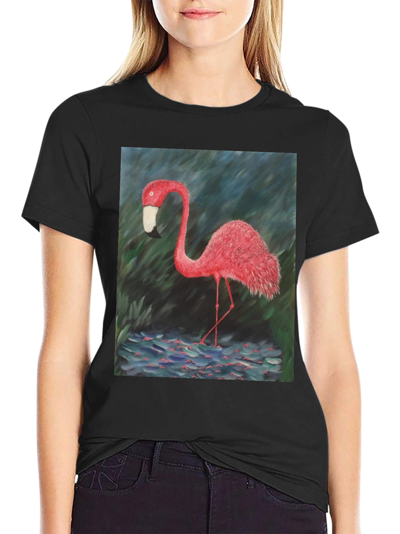 Flamingo Graphic Tee - Bold Tropical Style