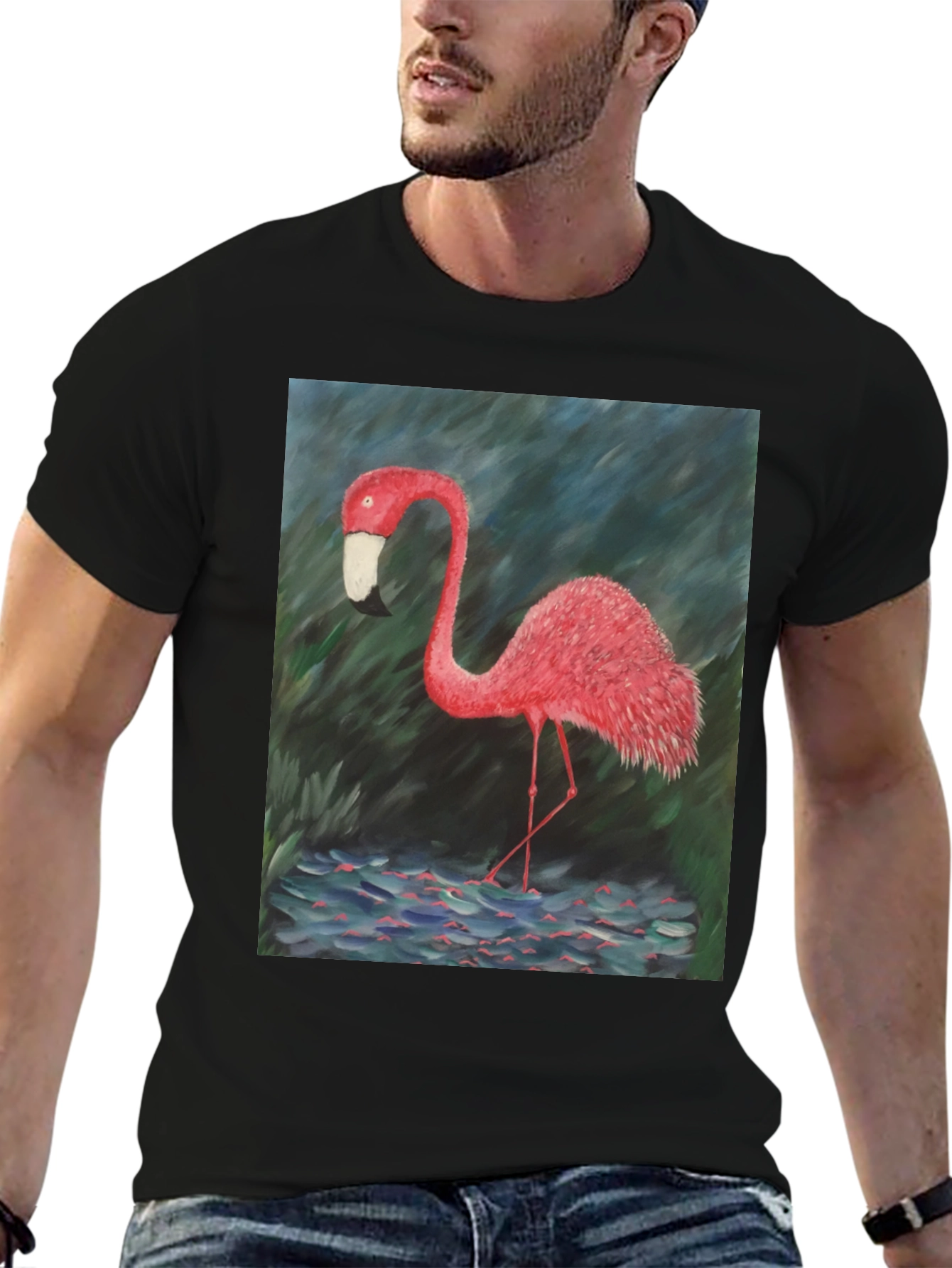 Flamingo Graphic Tee - Bold Tropical Style