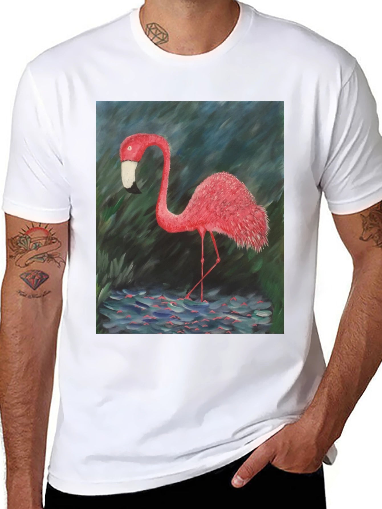 Flamingo Graphic Tee - Bold Tropical Style