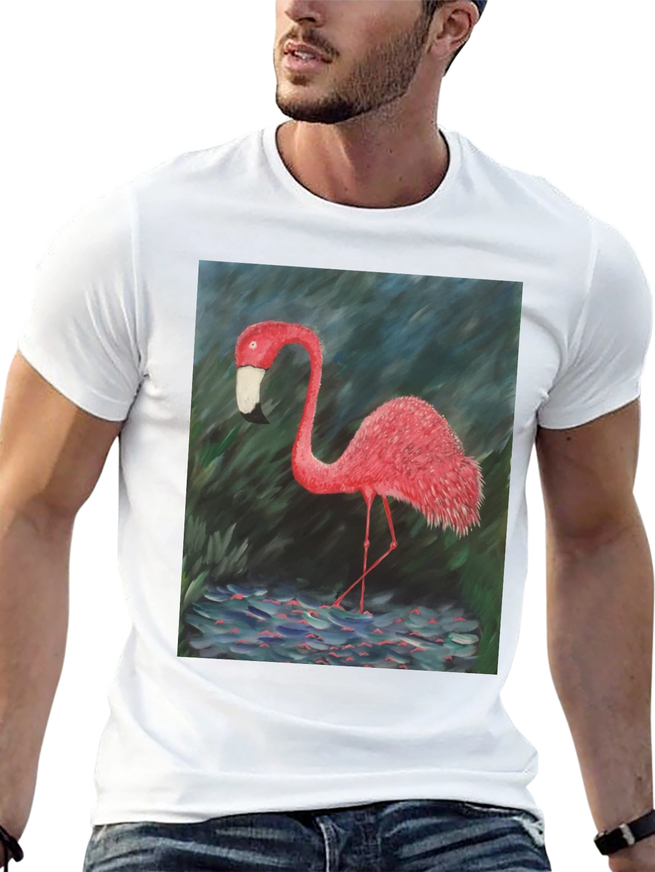 Flamingo Graphic Tee - Bold Tropical Style