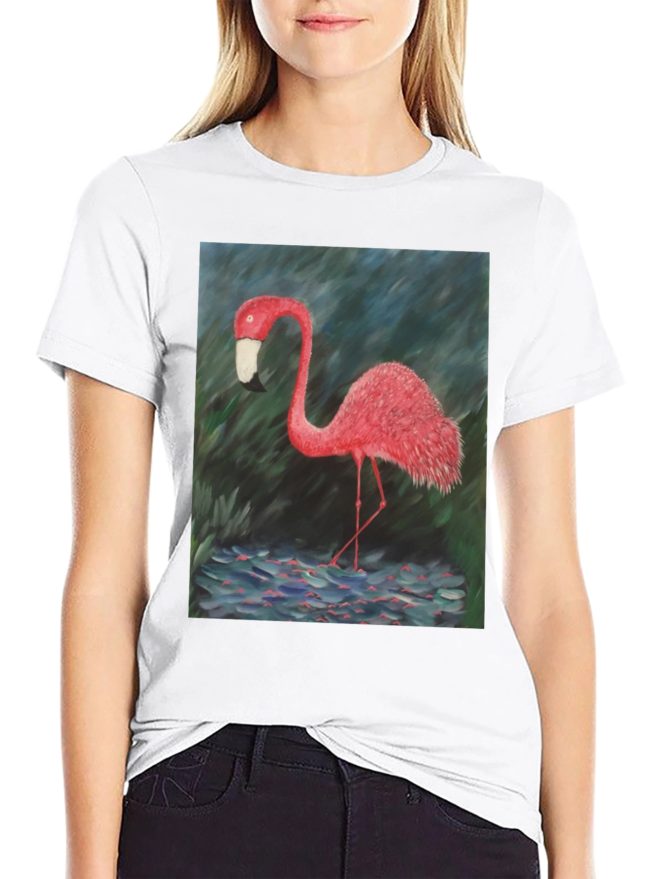 Flamingo Graphic Tee - Bold Tropical Style