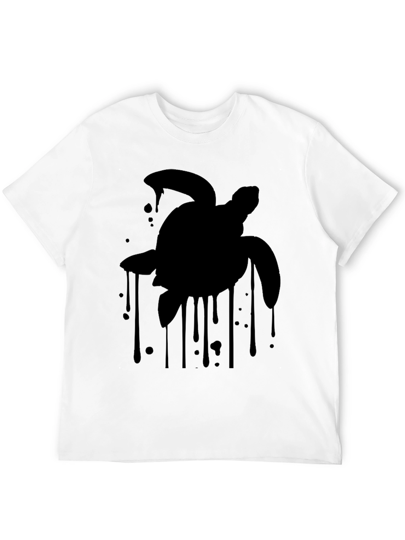 Black Turtle Drip Graphic Tee