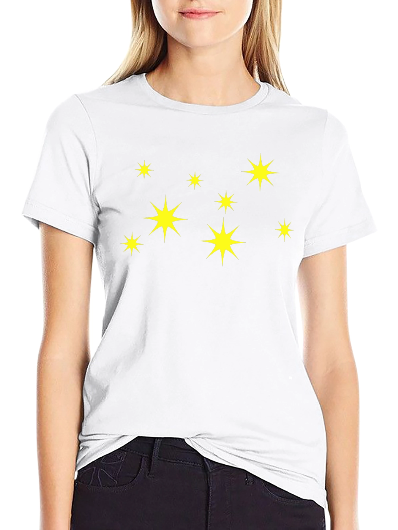 Starry Night Black T-Shirt - Casual Comfort