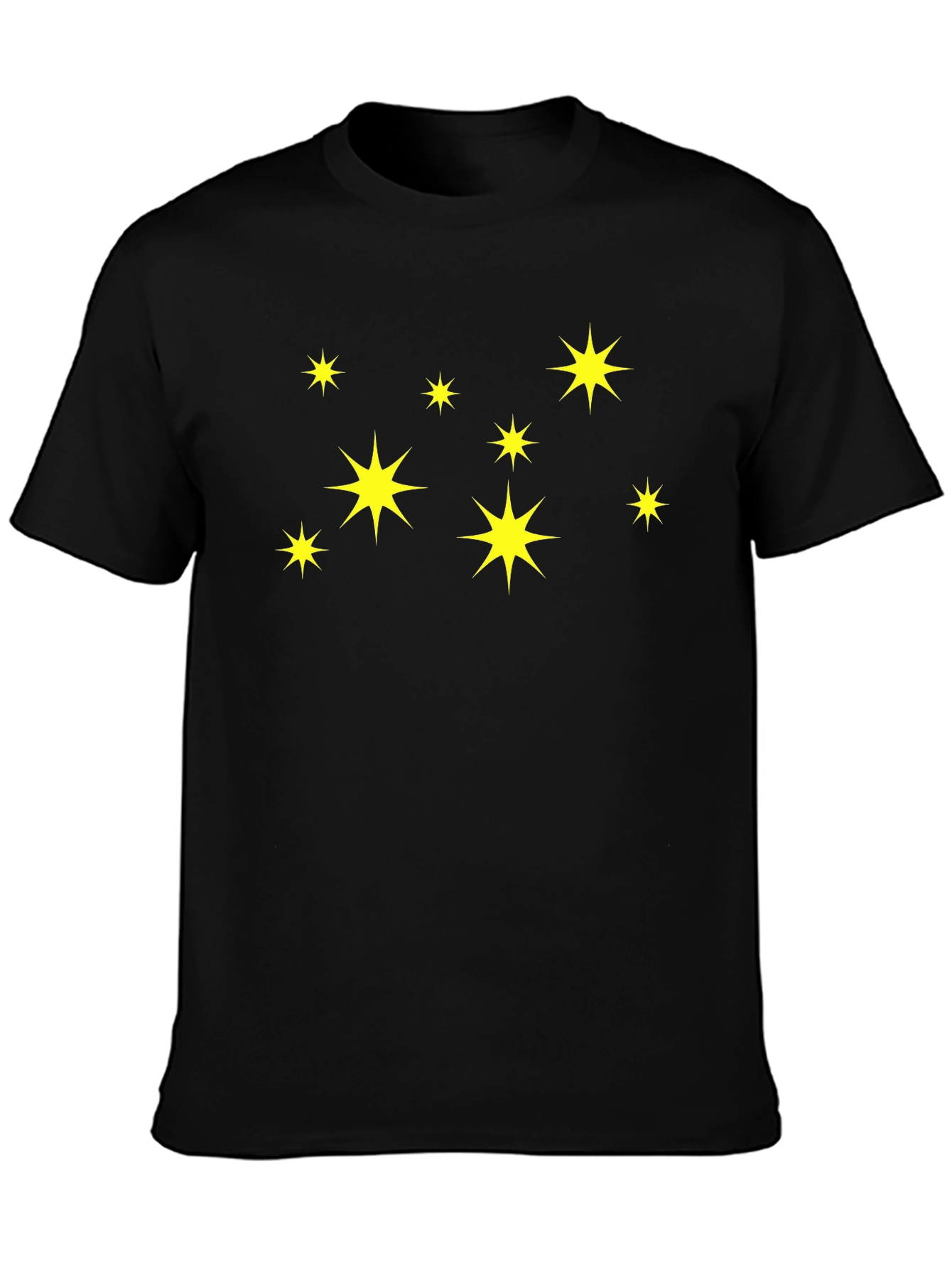 Starry Night Black T-Shirt - Casual Comfort