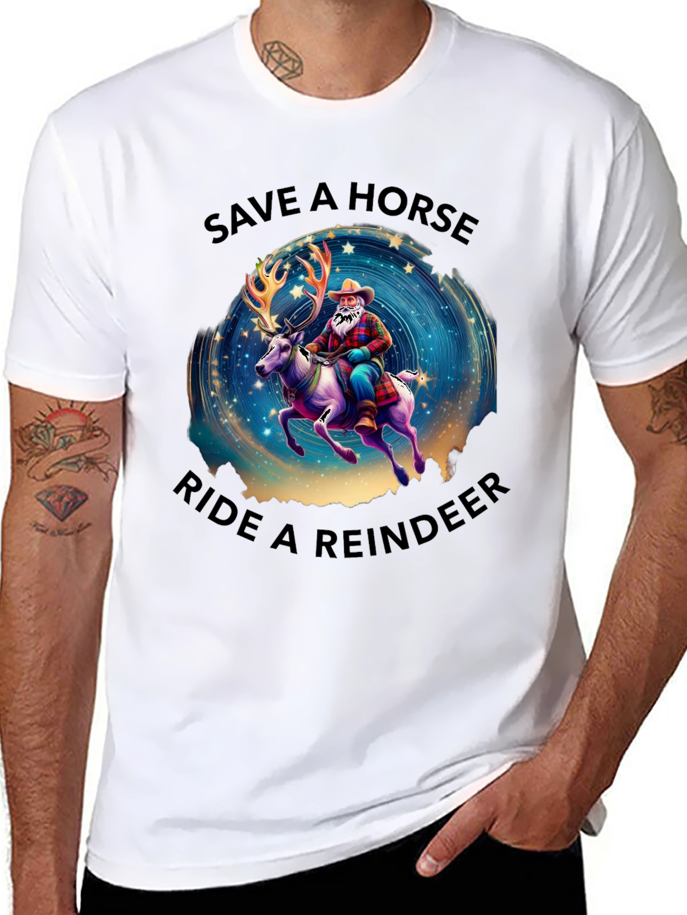 Save a Horse Ride a Reindeer Graphic Tee
