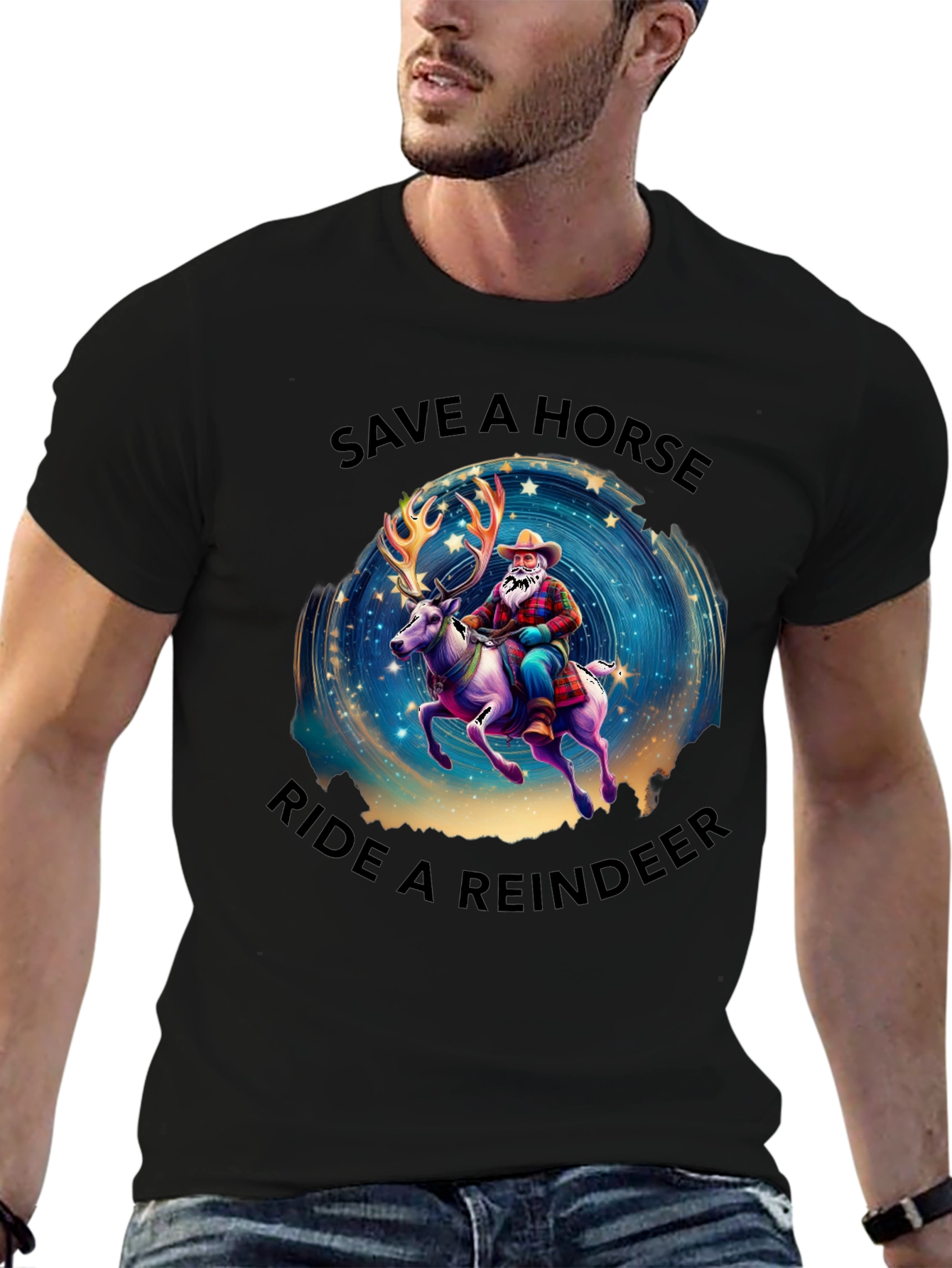 Save a Horse Ride a Reindeer Graphic Tee