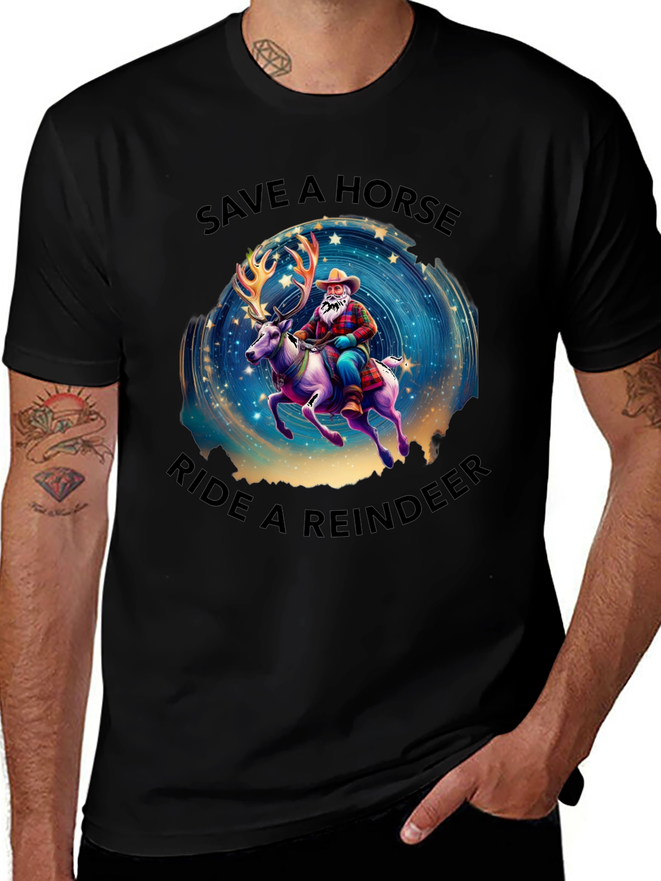 Save a Horse Ride a Reindeer Graphic Tee