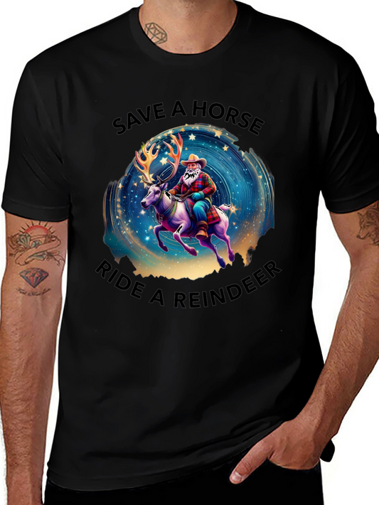 Save a Horse Ride a Reindeer Graphic Tee