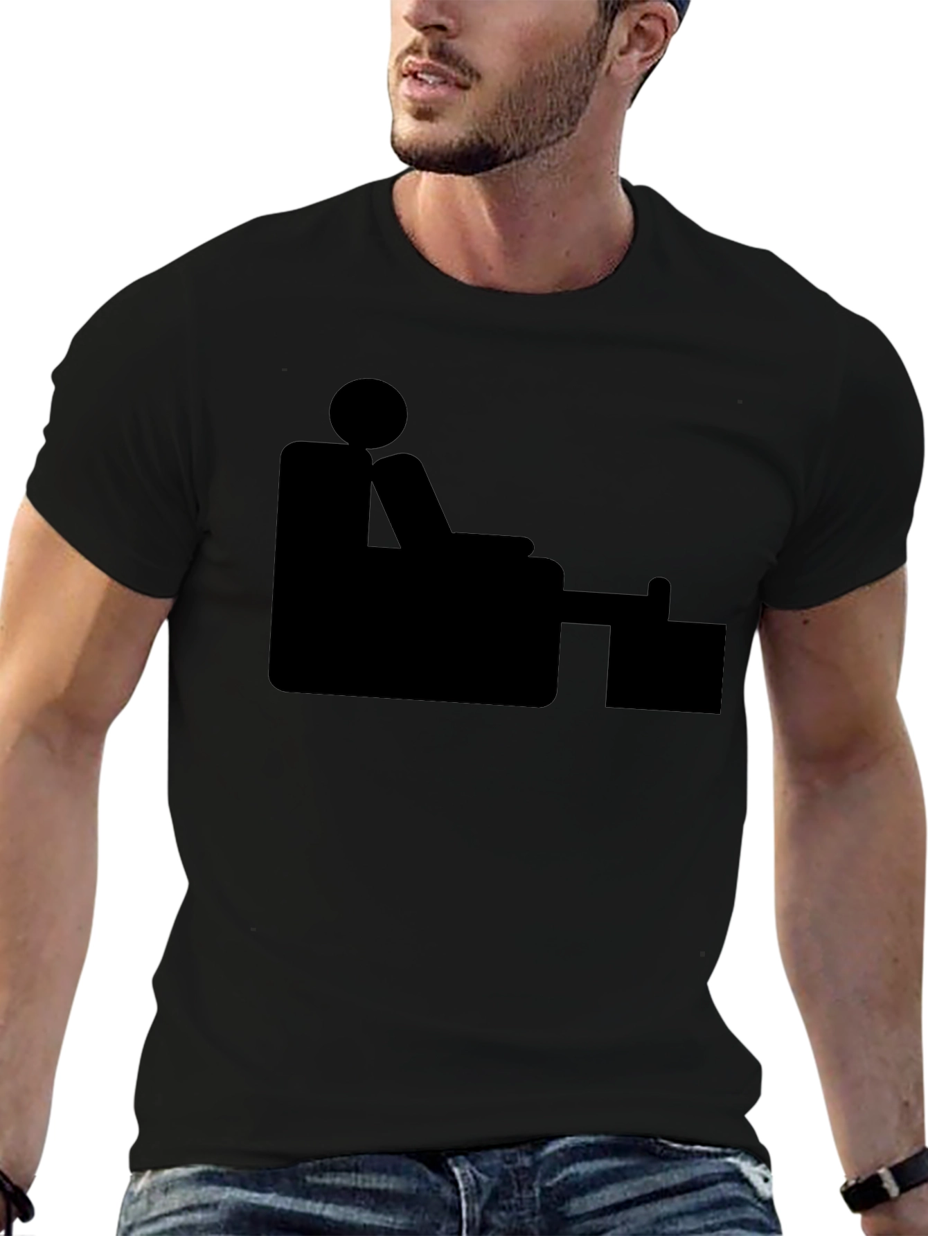 Black Graphic Tee - Office Humor