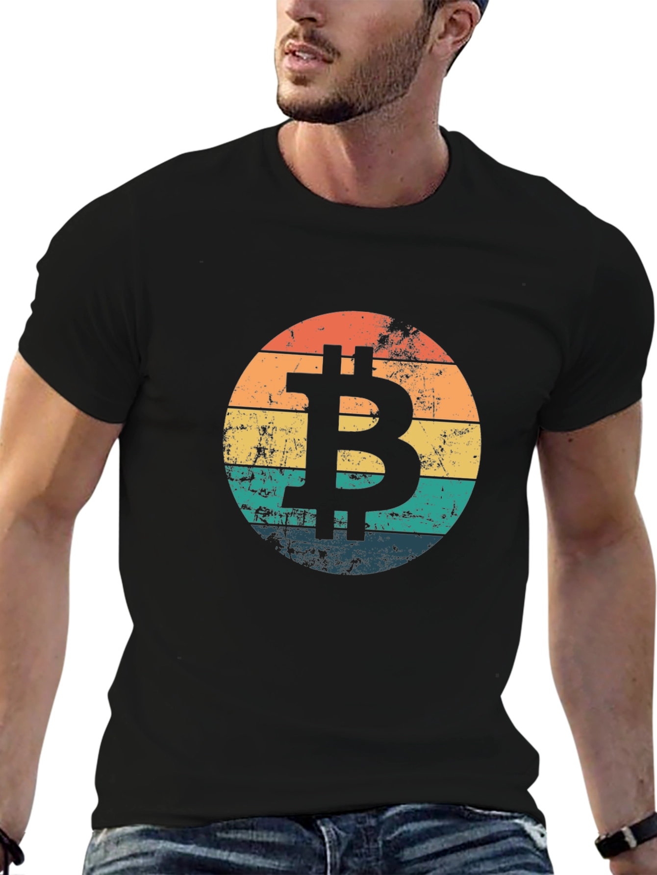Bitcoin Retro Sunset T-Shirt