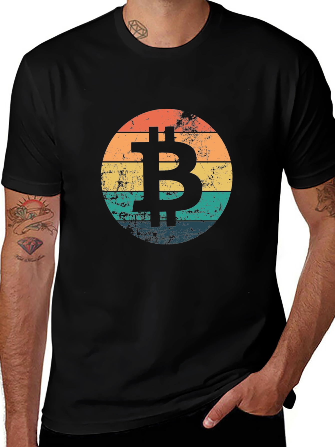Bitcoin Retro Sunset T-Shirt