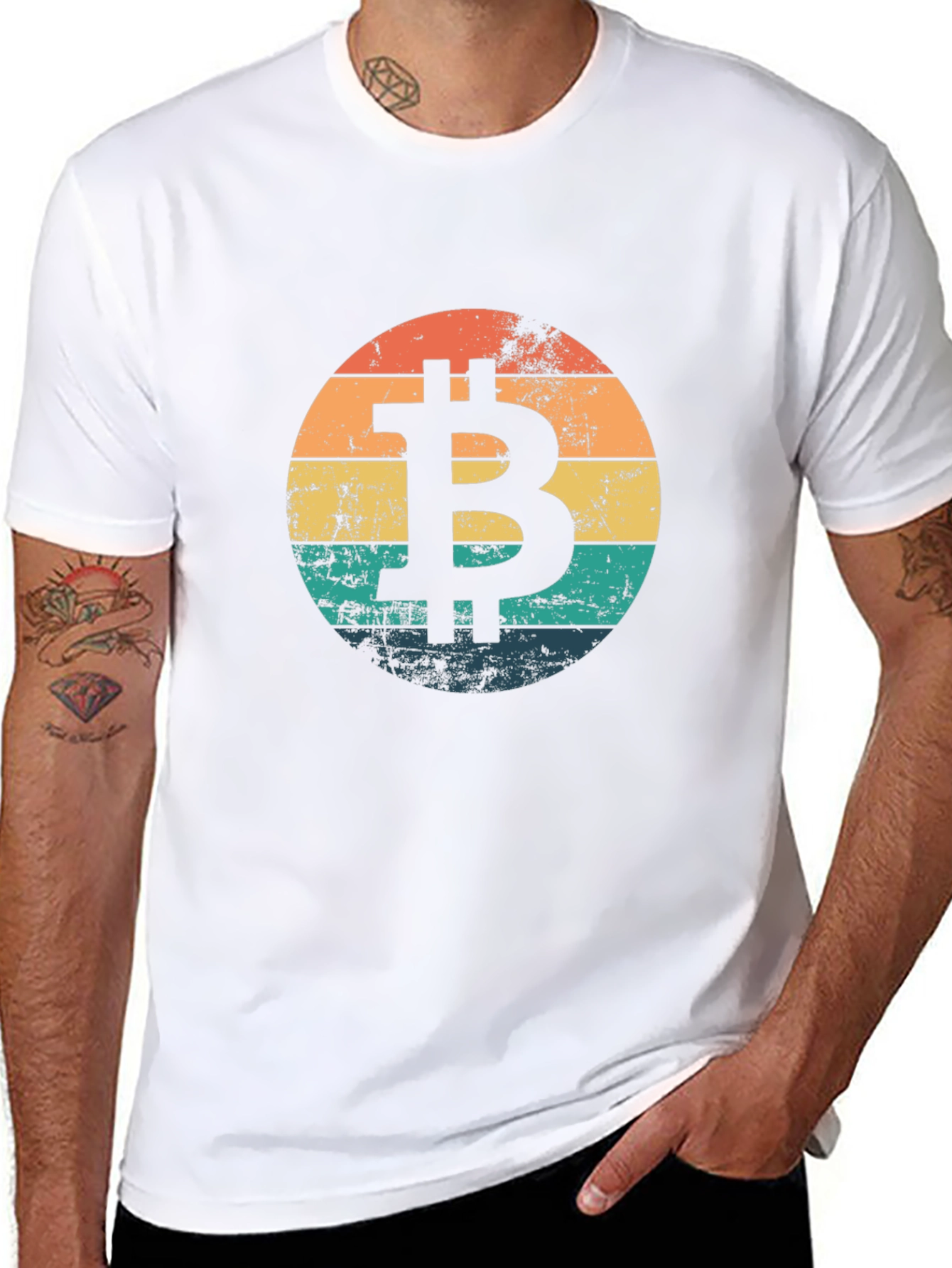 Bitcoin Retro Sunset T-Shirt