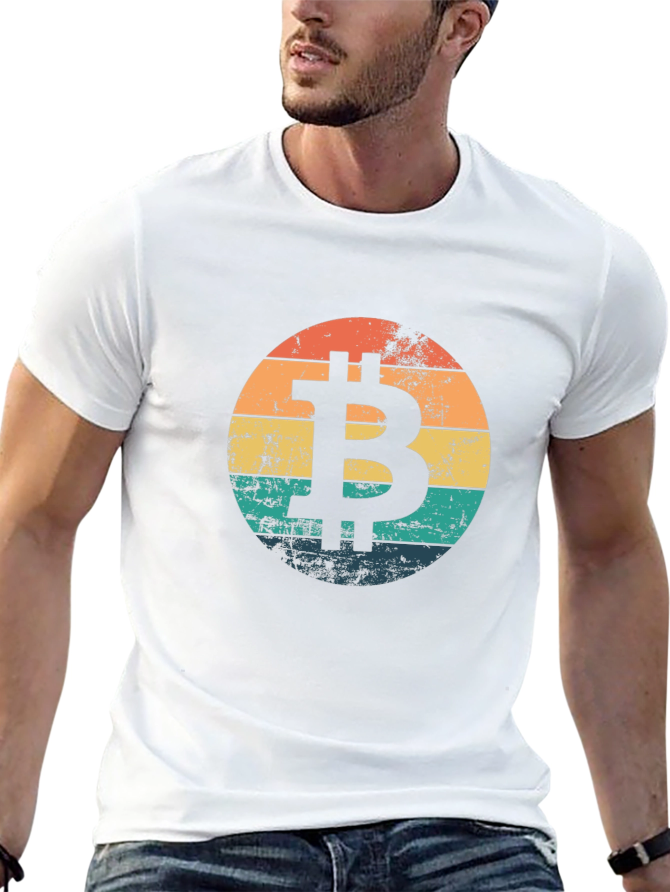 Bitcoin Retro Sunset T-Shirt