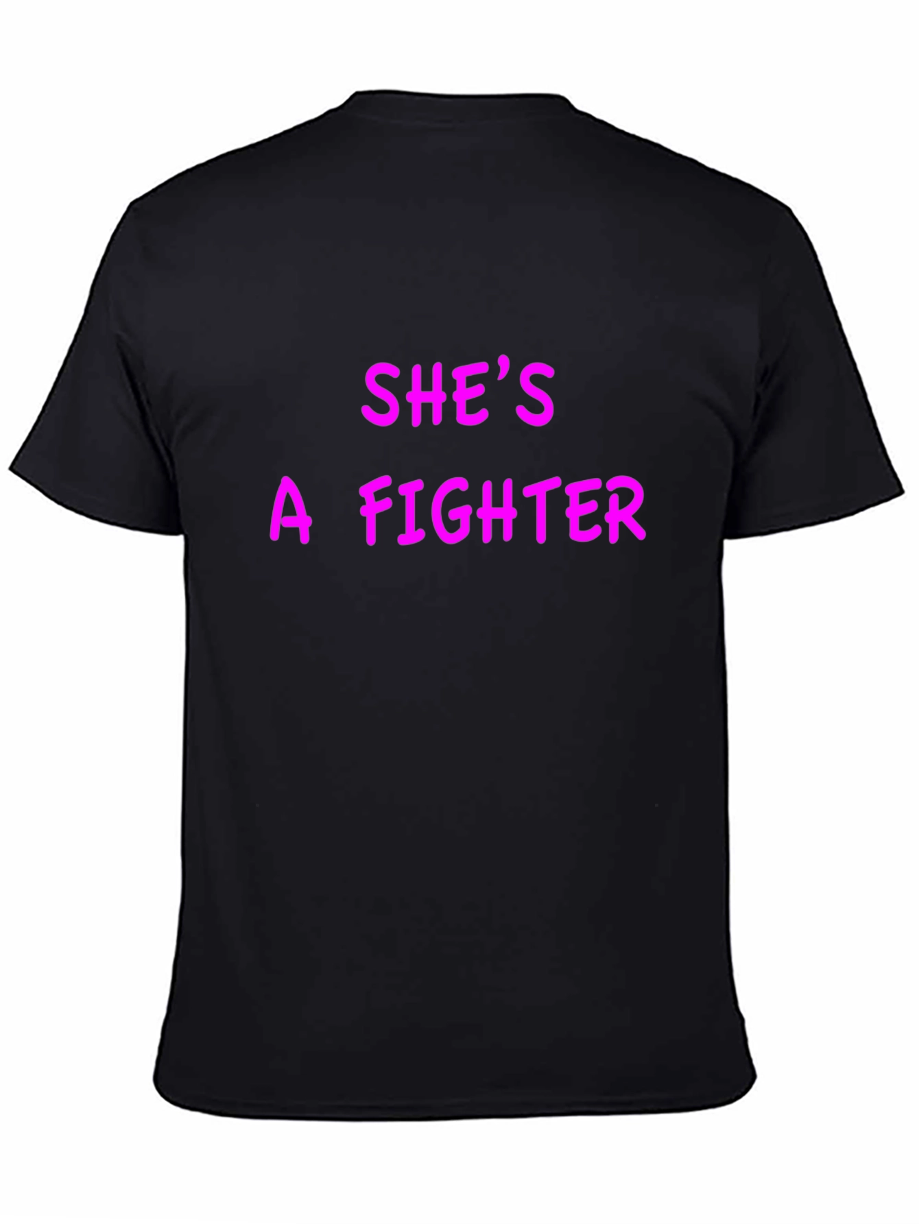 Shes A Fighter Graphic Tee - Black