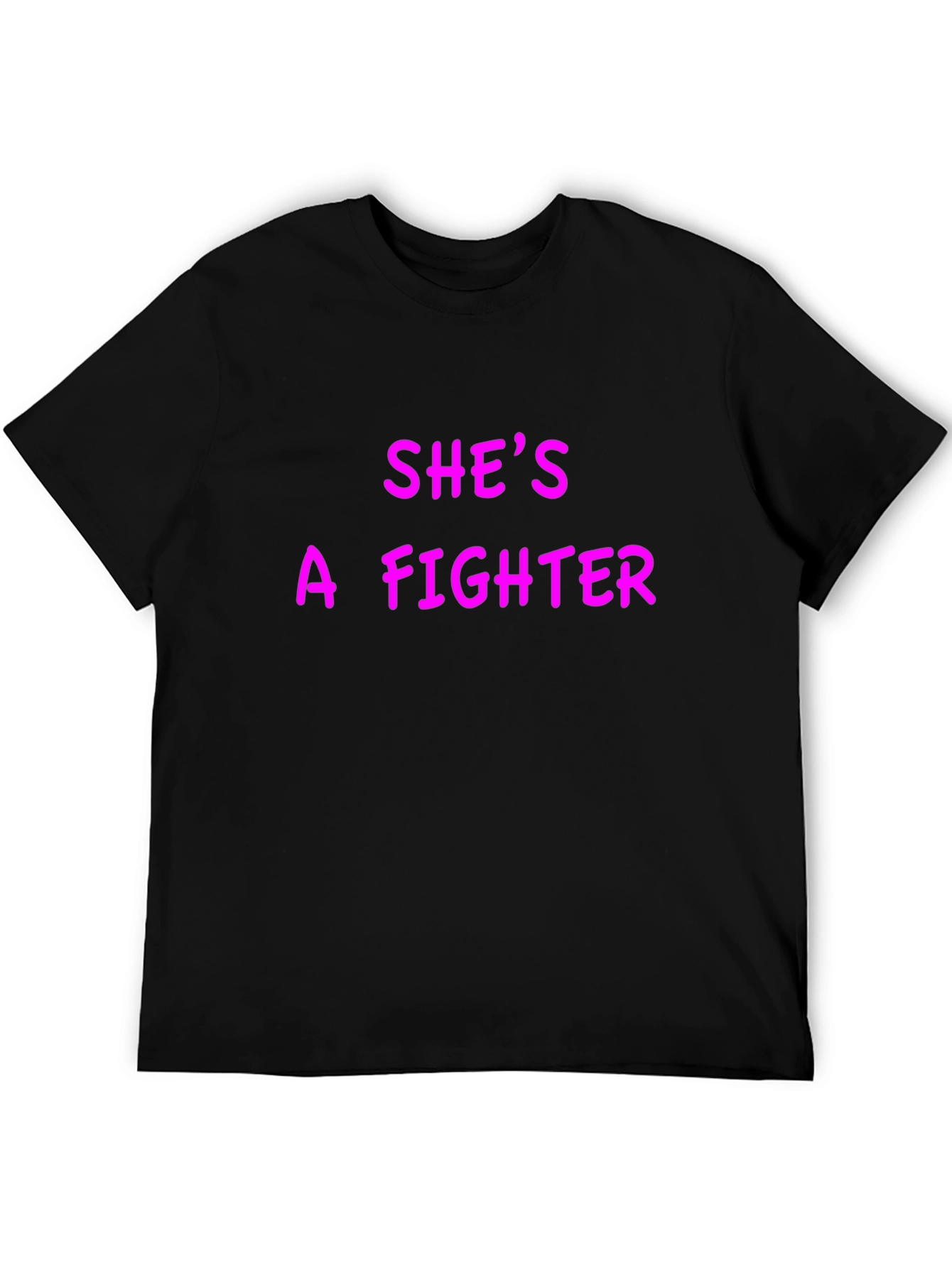 Shes A Fighter Graphic Tee - Black