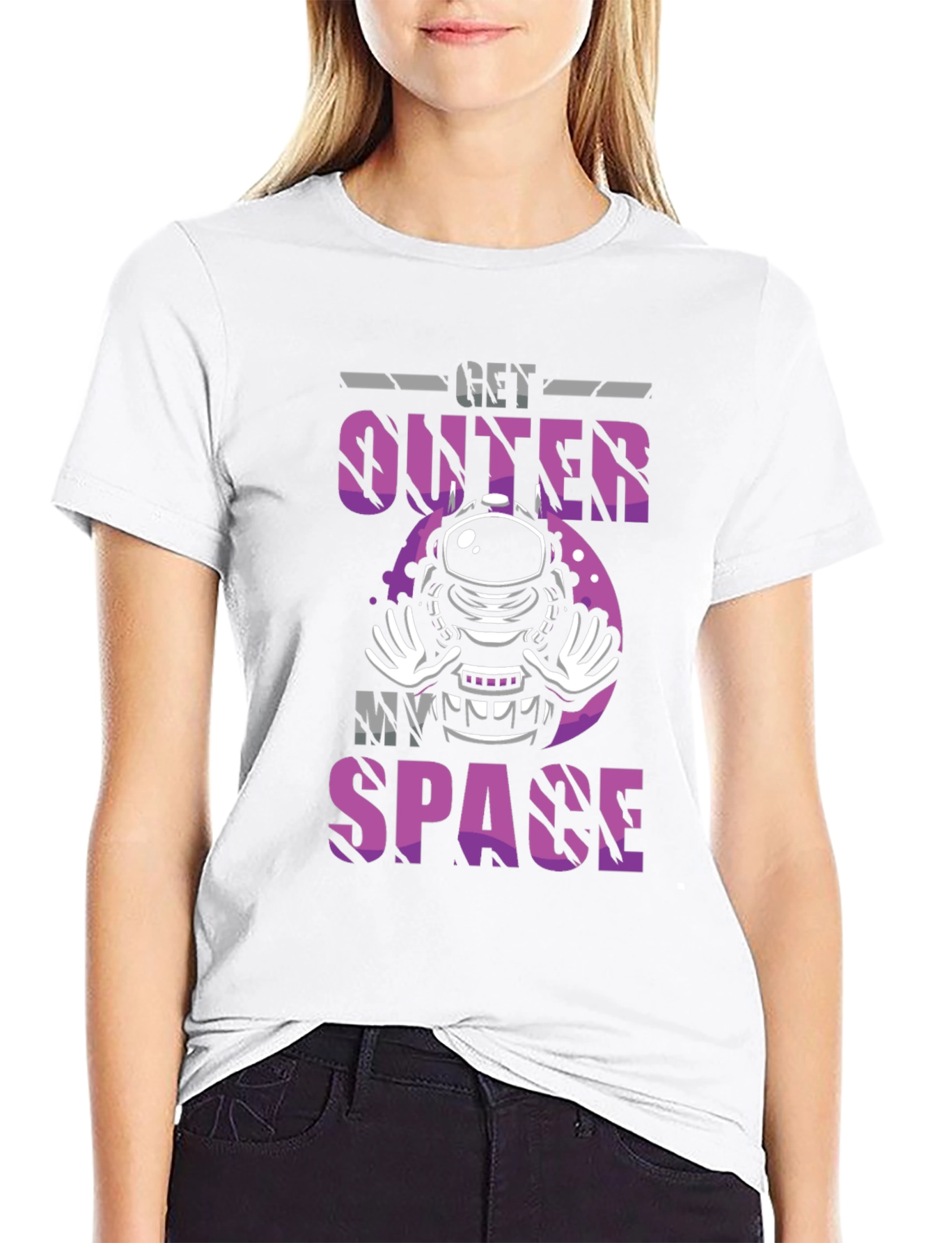 Get Outer My Space T-Shirt - Astronaut Graphic Tee