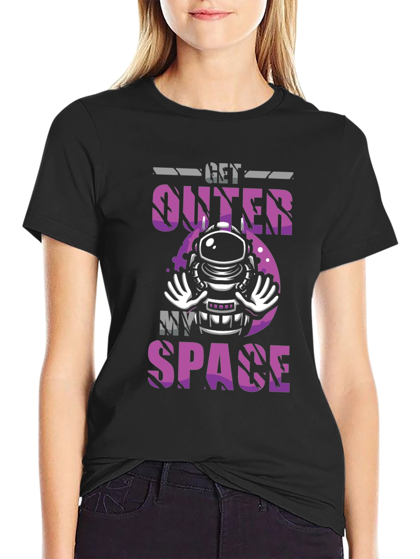 Get Outer My Space T-Shirt - Astronaut Graphic Tee