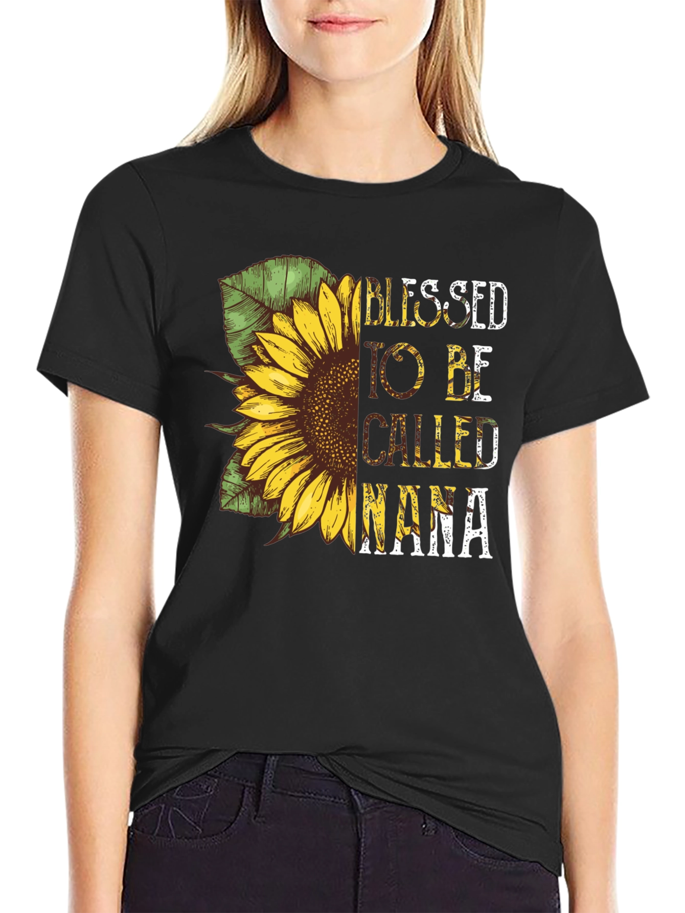 Blessed To Be Called Nana Sunflower Graphic Tee