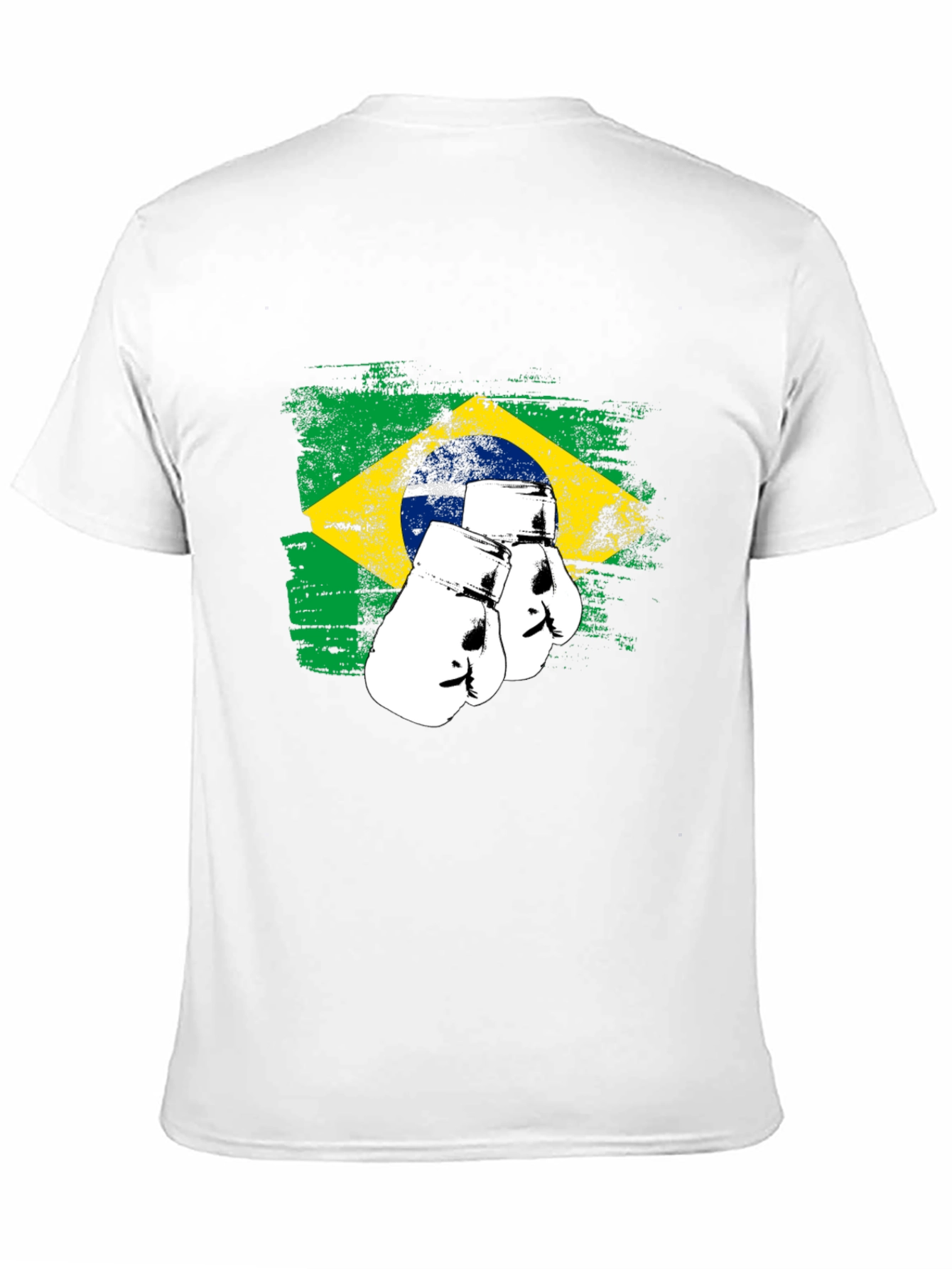 Brazil Flag Boxing Gloves Graphic Tee
