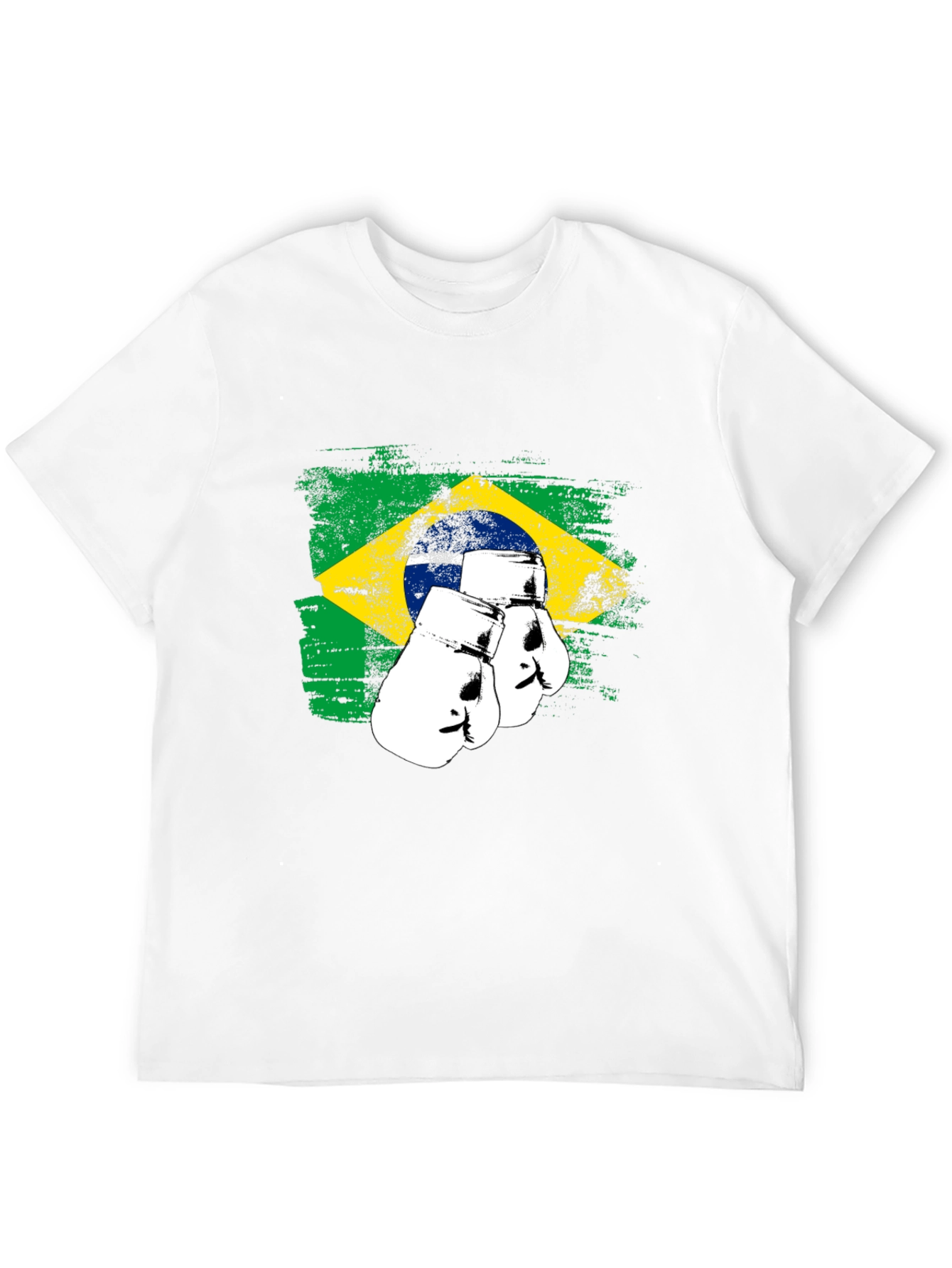 Brazil Flag Boxing Gloves Graphic Tee