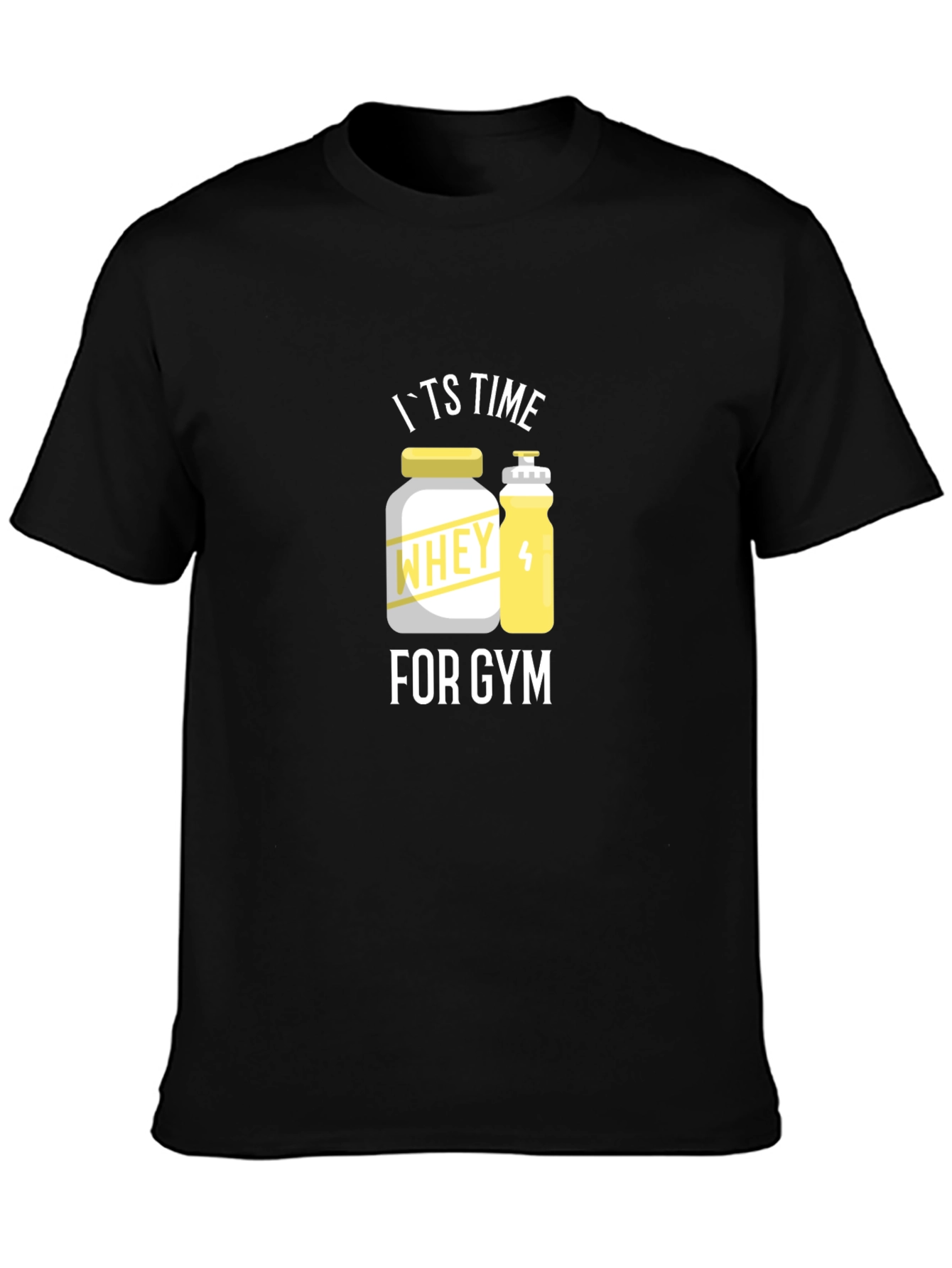 Its Time for Gym T-Shirt - Black