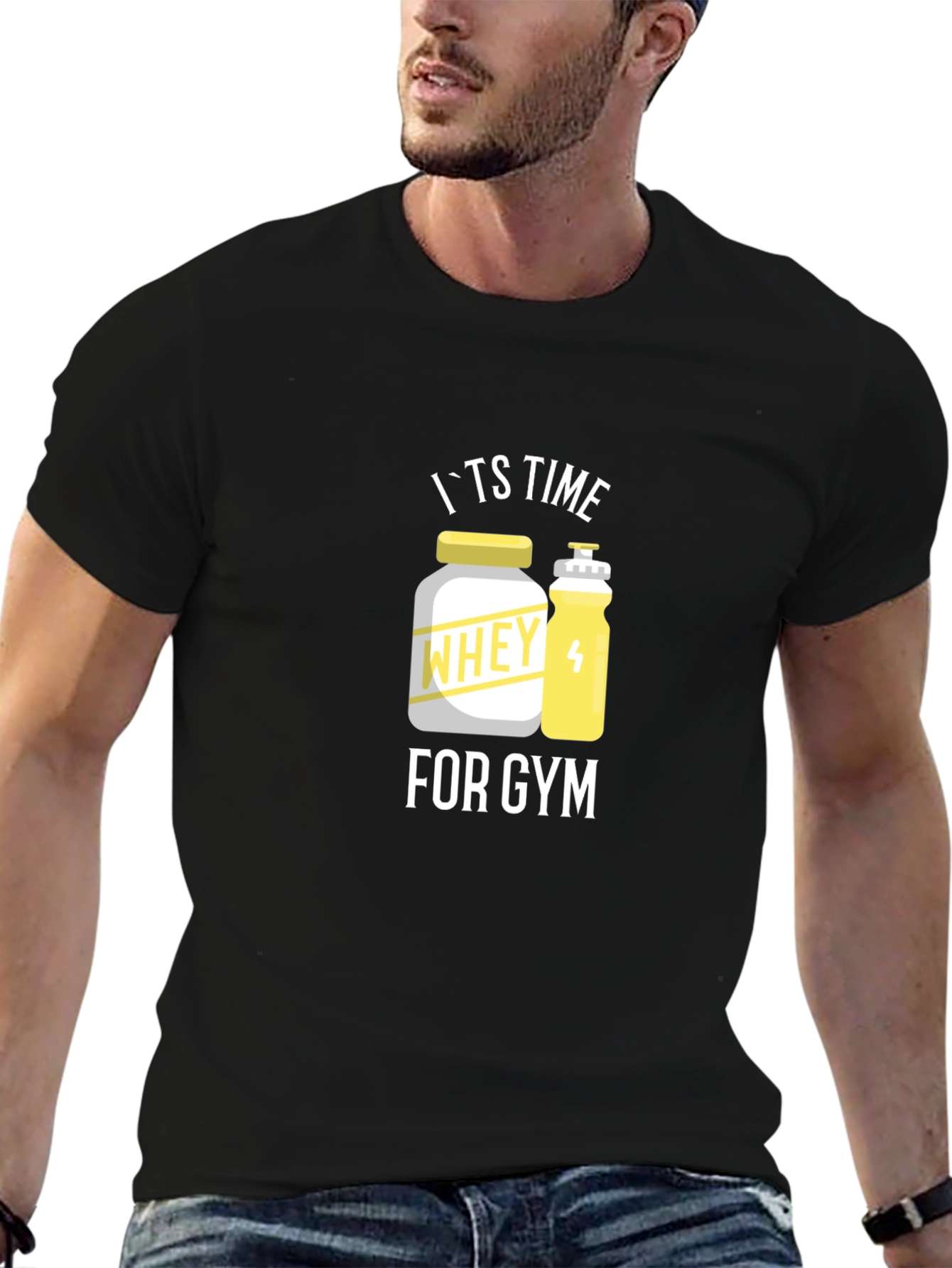 Its Time for Gym T-Shirt - Black