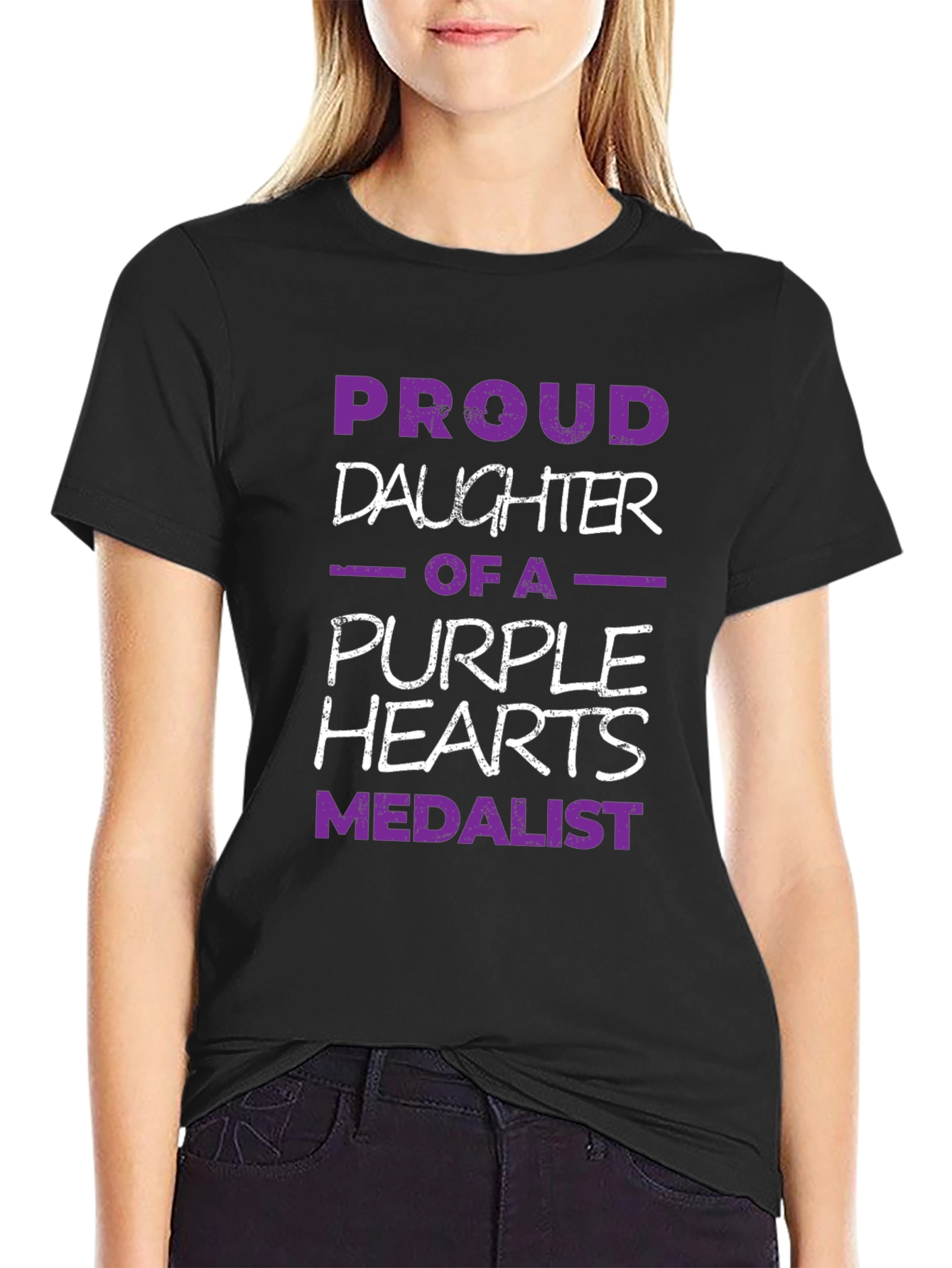 Proud Daughter Purple Heart Medalist T-Shirt
