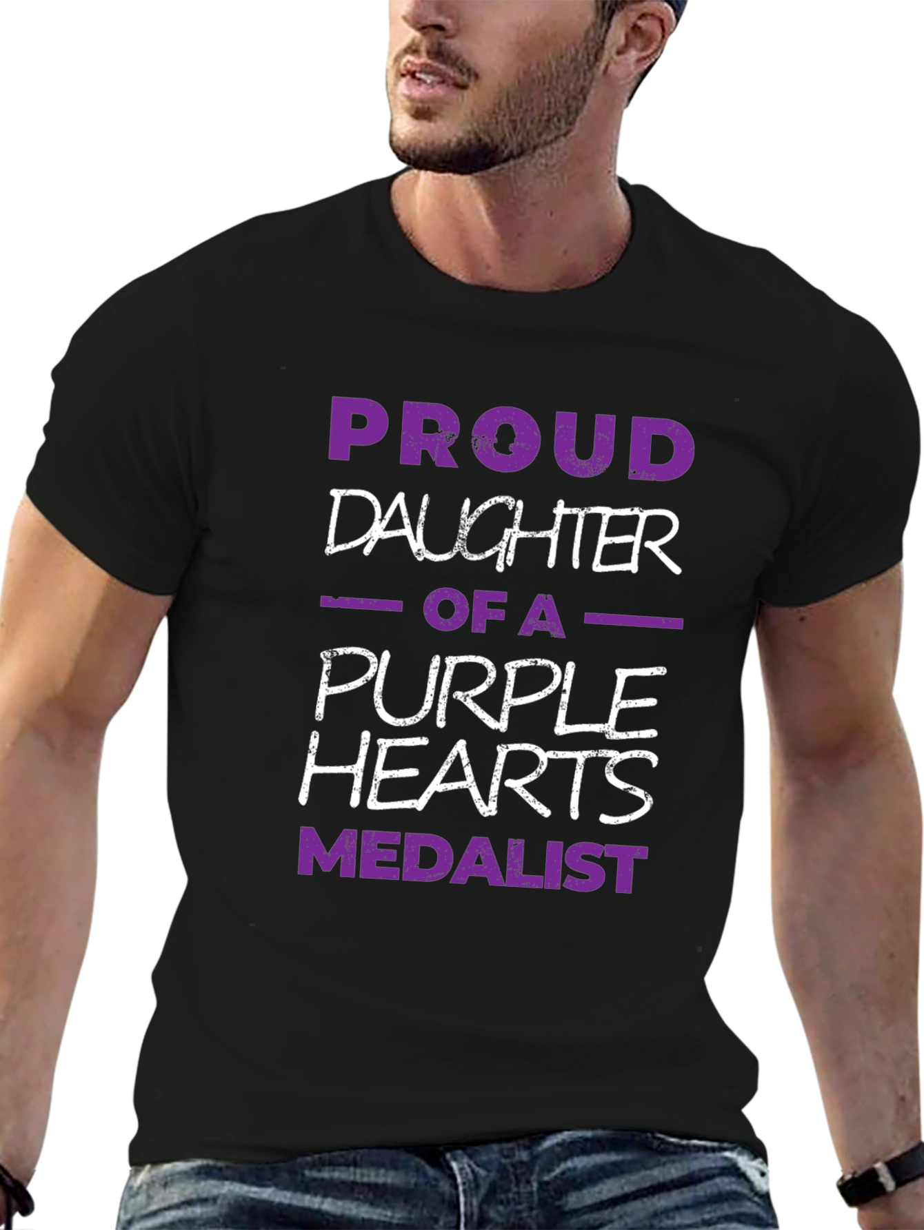 Proud Daughter Purple Heart Medalist T-Shirt