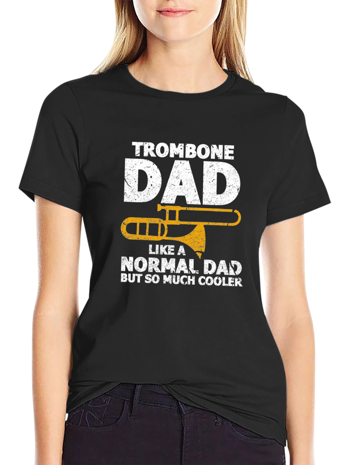 Trombone Dad T-Shirt - Cool Musician Father Tee