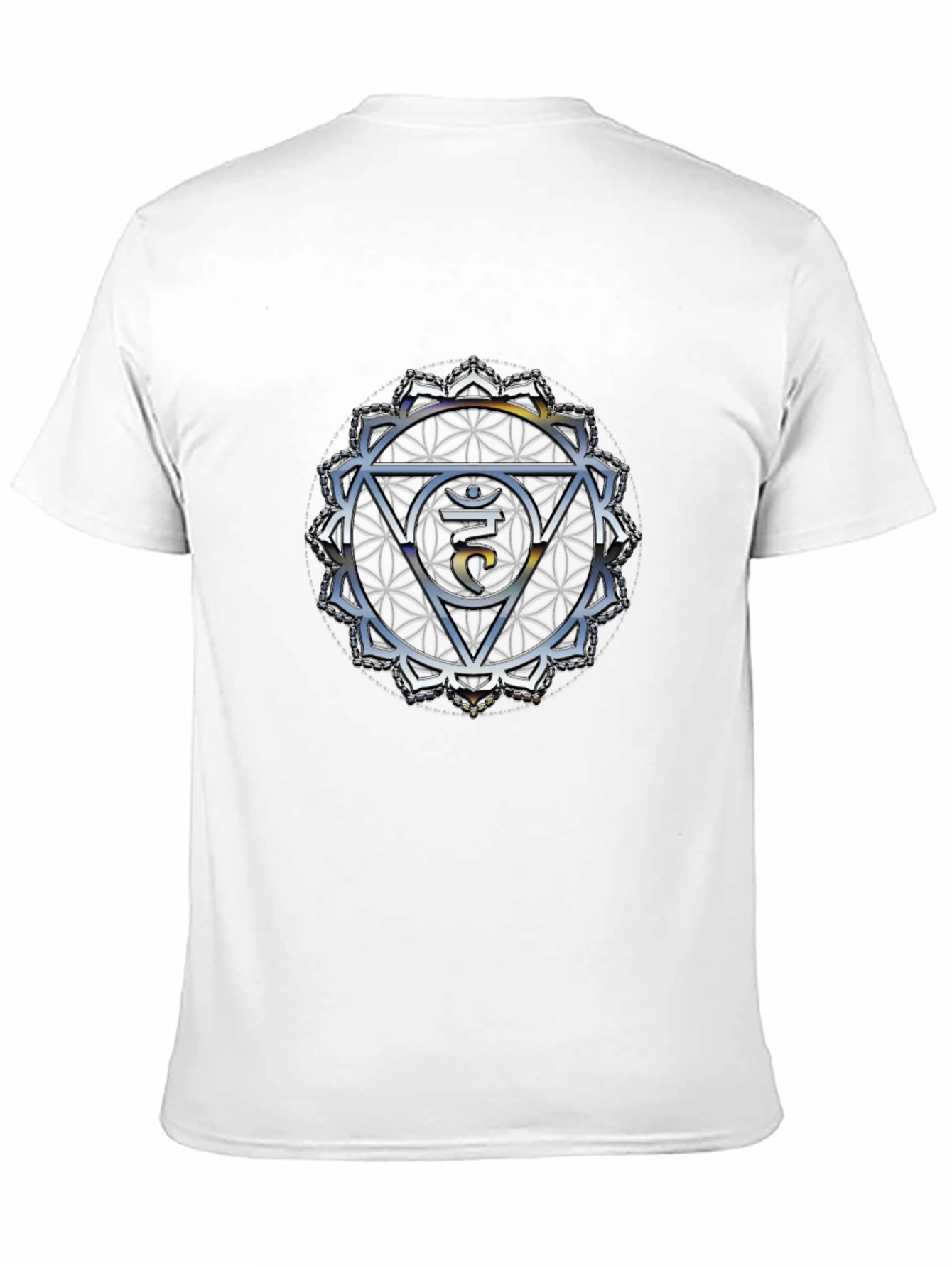 Crown Chakra T-Shirt - Spiritual Om Design