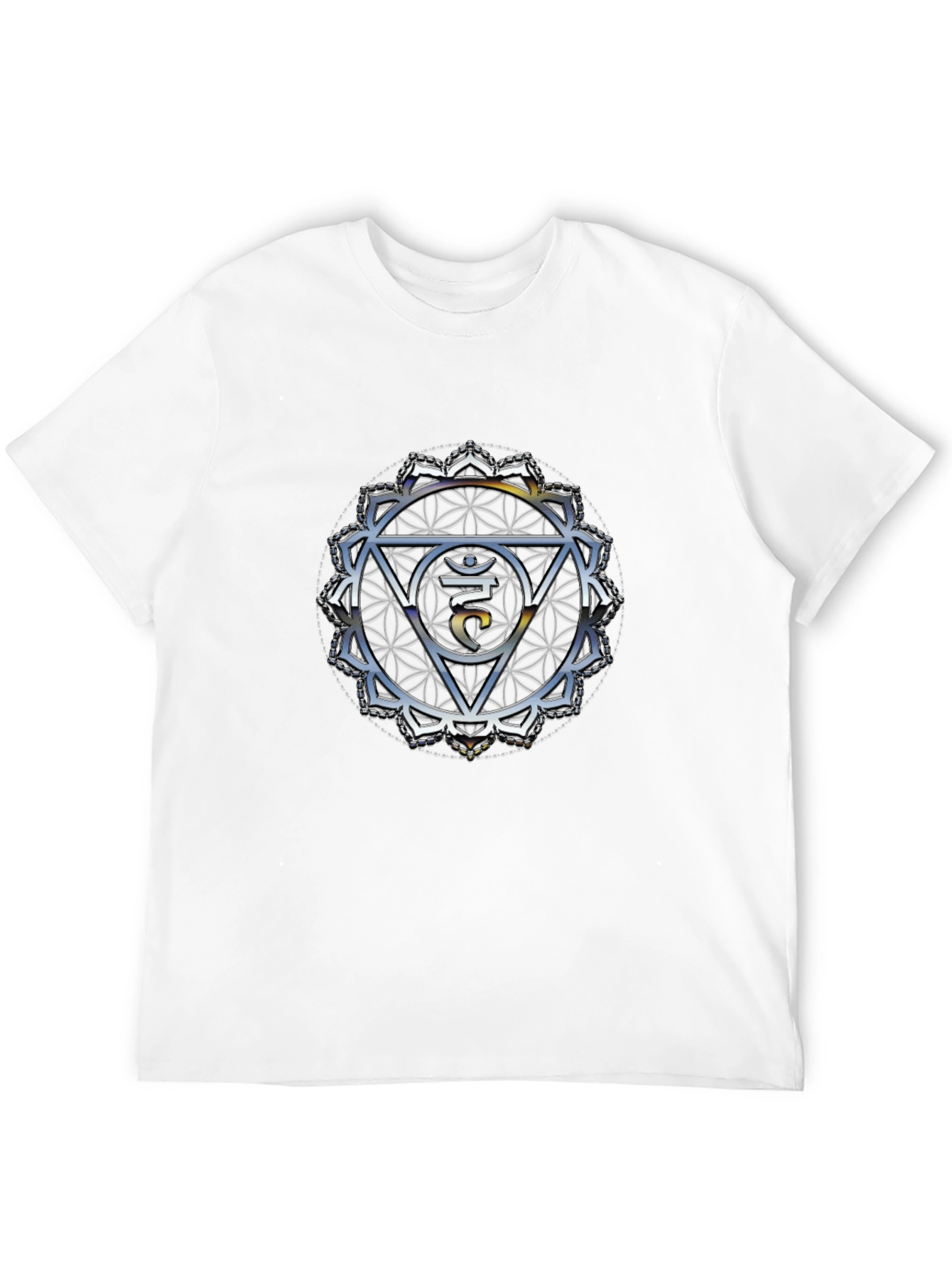 Crown Chakra T-Shirt - Spiritual Om Design