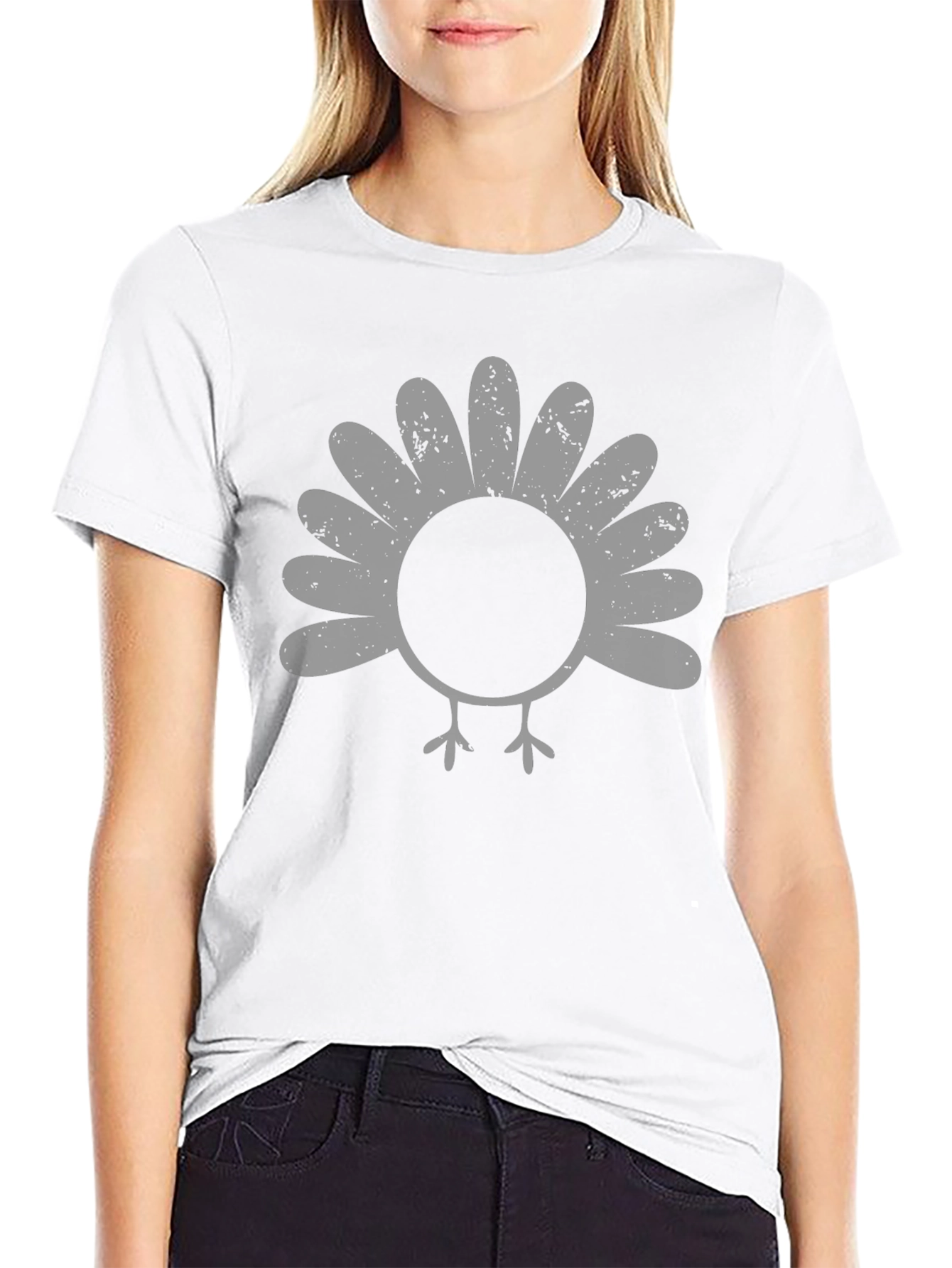 Thanksgiving Turkey Graphic Tee - Black T-Shirt