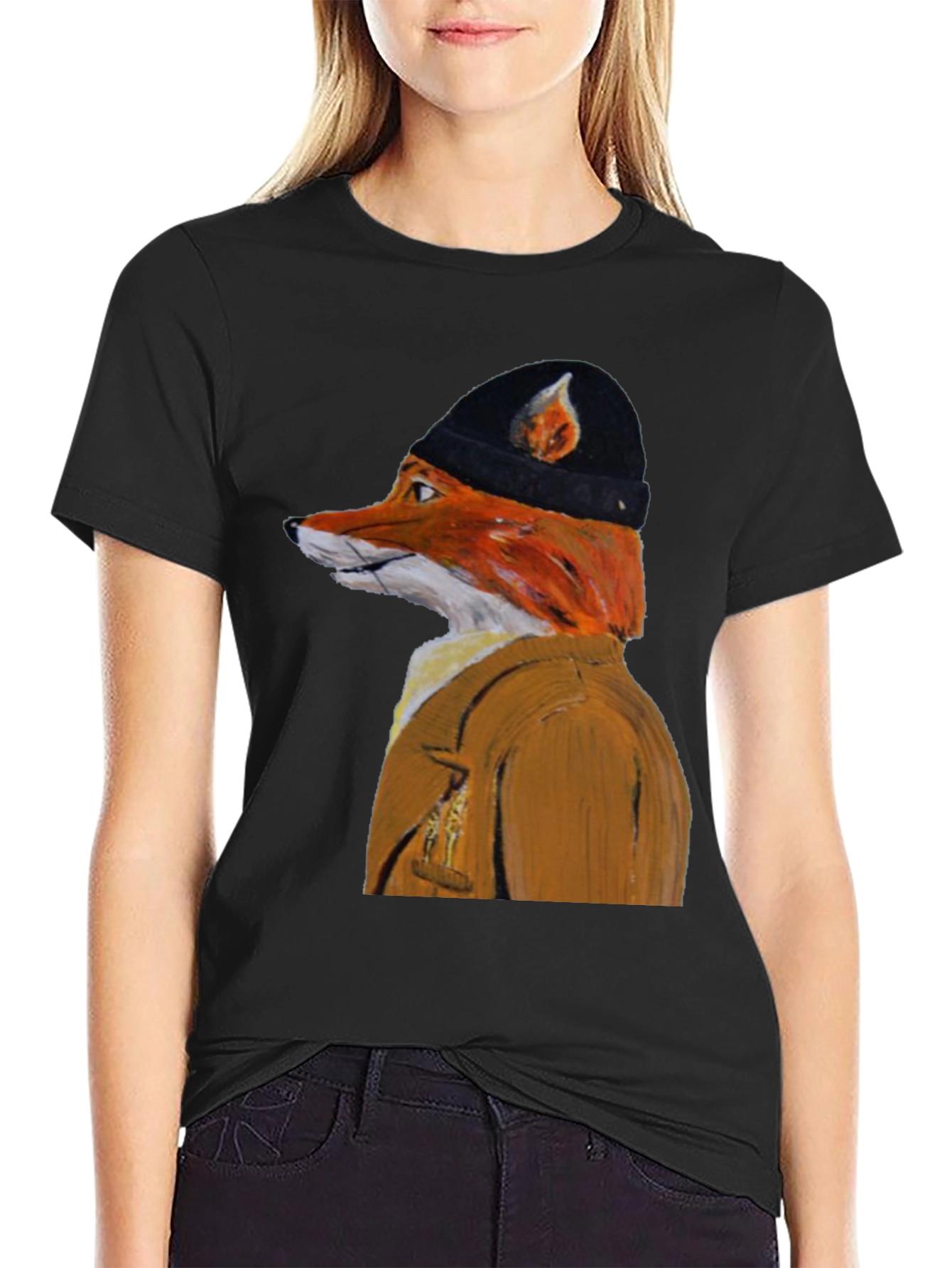 Fox in Clothes Graphic T-Shirt