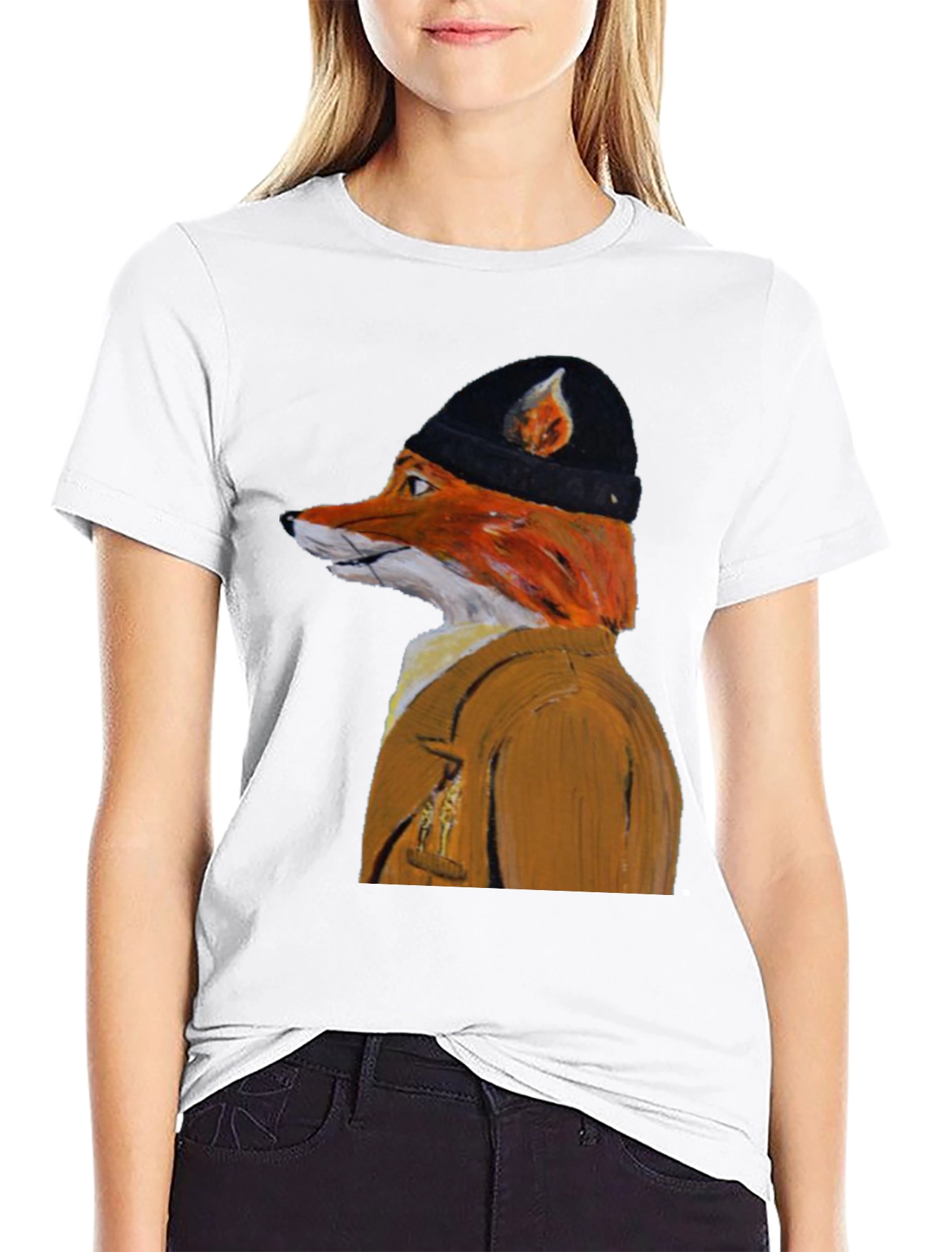 Fox in Clothes Graphic T-Shirt