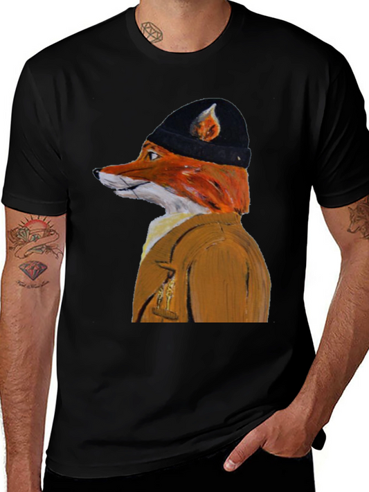 Fox in Clothes Graphic T-Shirt