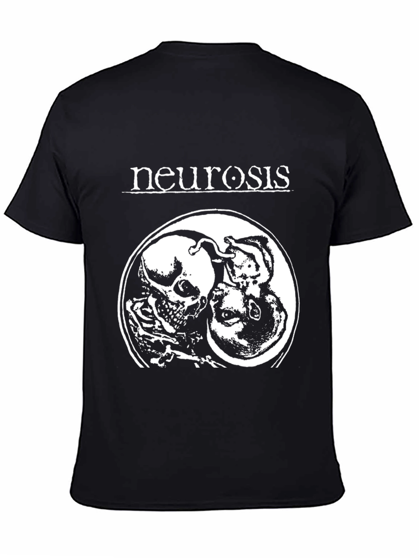 Neurosis Band T-Shirt: Skull & Fetus Graphic