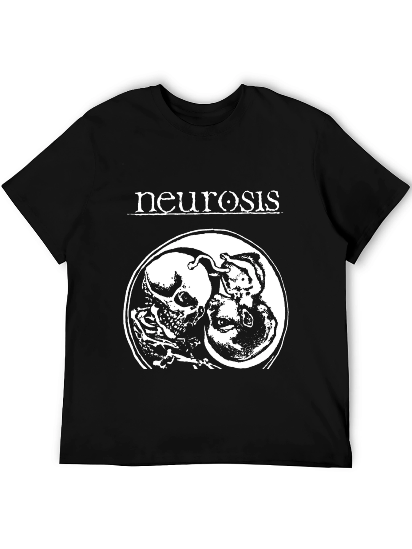 Neurosis Band T-Shirt: Skull & Fetus Graphic