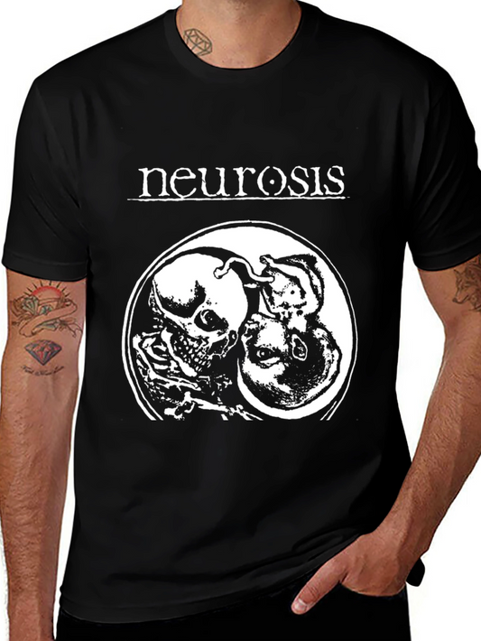 Neurosis Band T-Shirt: Skull & Fetus Graphic