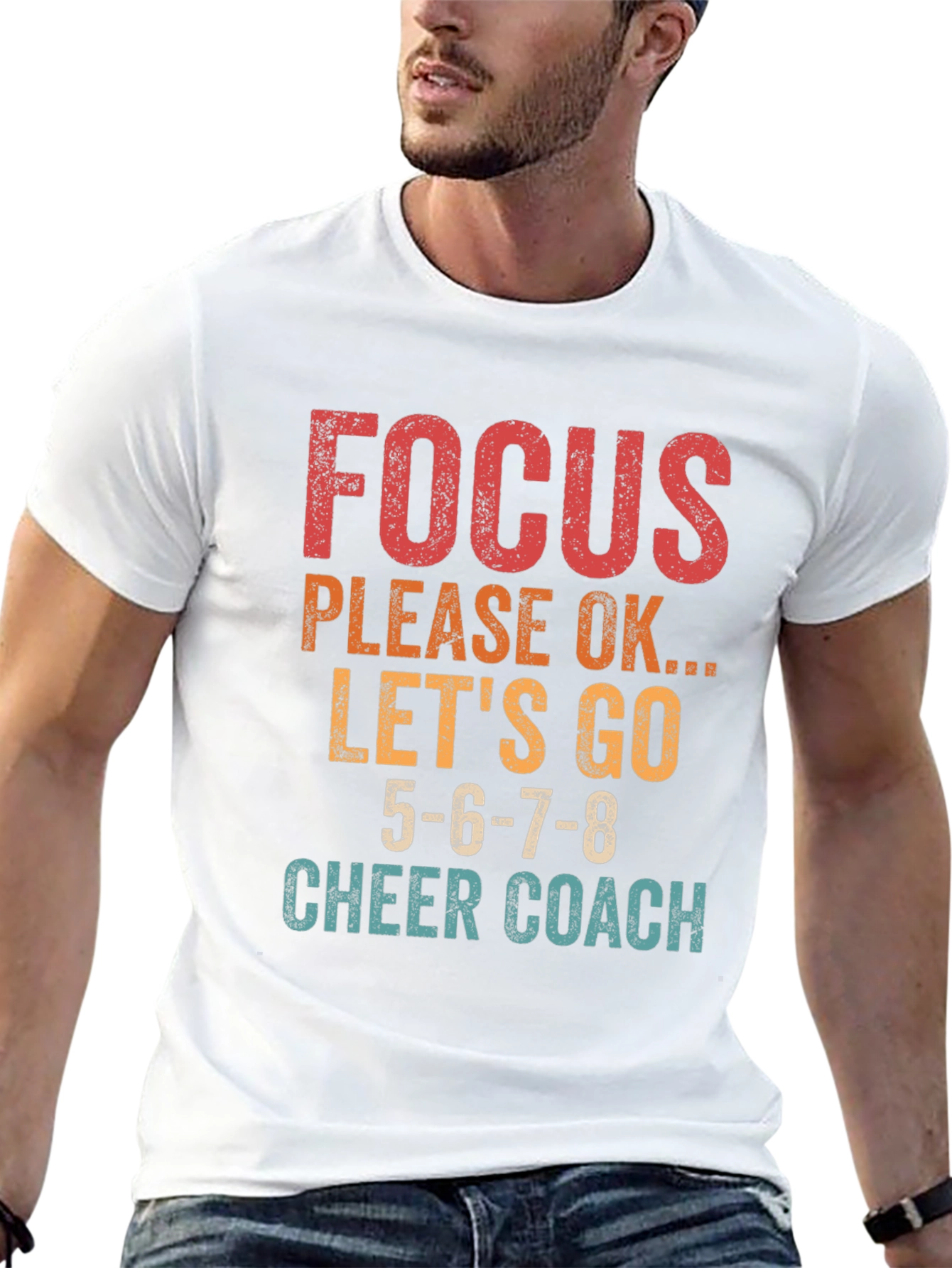 Focus Cheer Coach Graphic T-Shirt